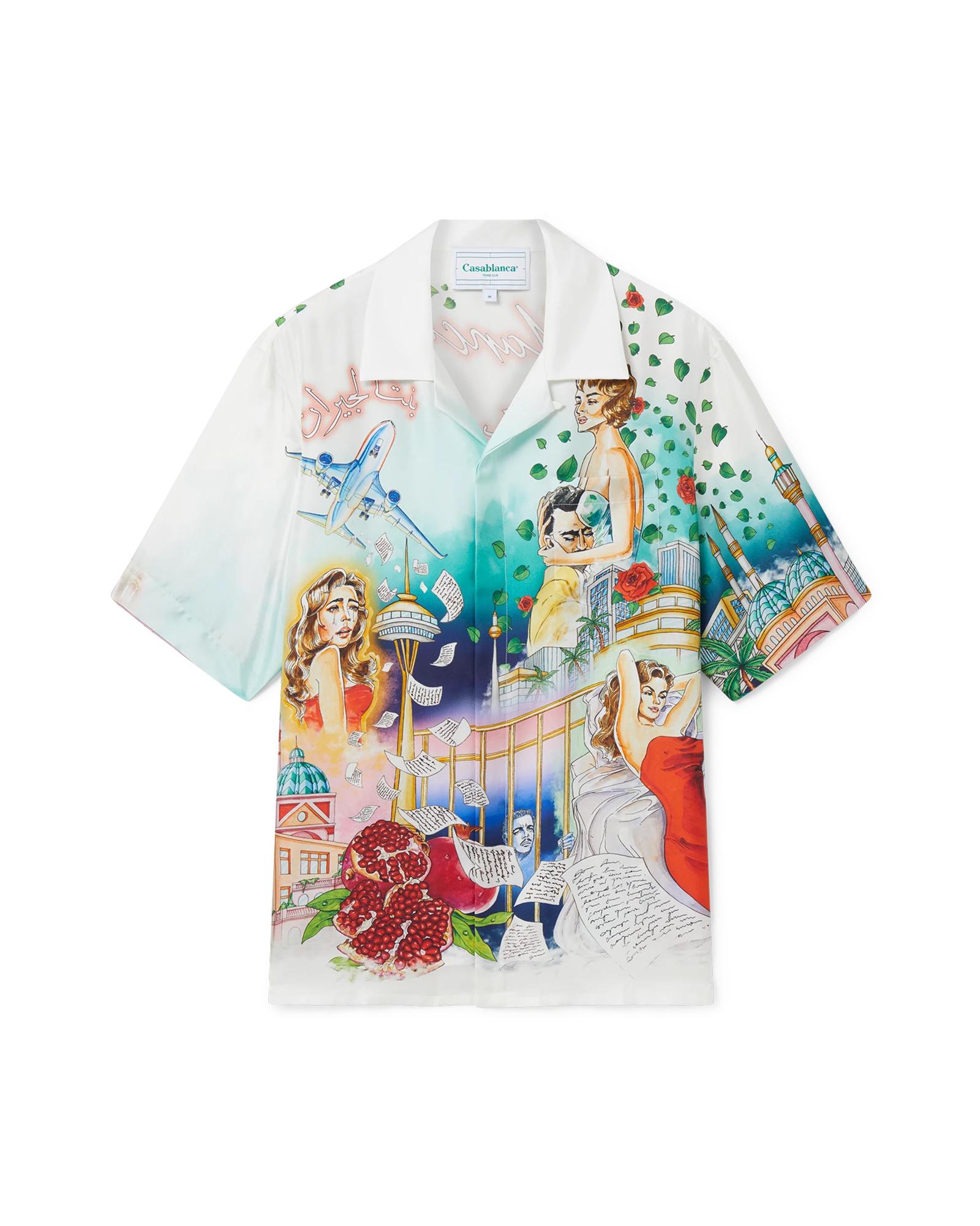 La Liaison Short Sleeve Silk Shirt by CASABLANCA