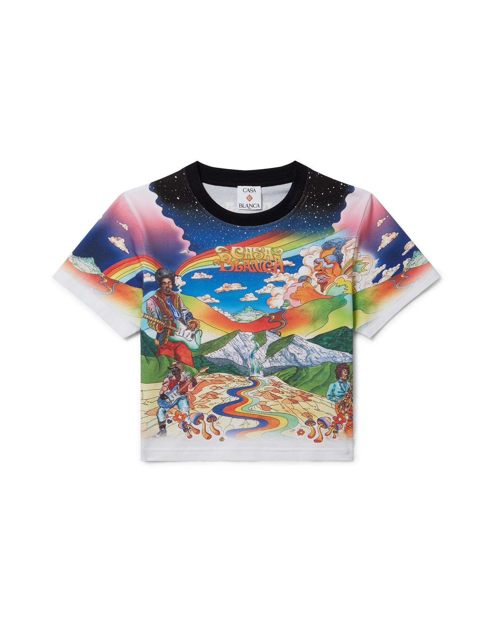 La Musique Cropped T-Shirt by CASABLANCA
