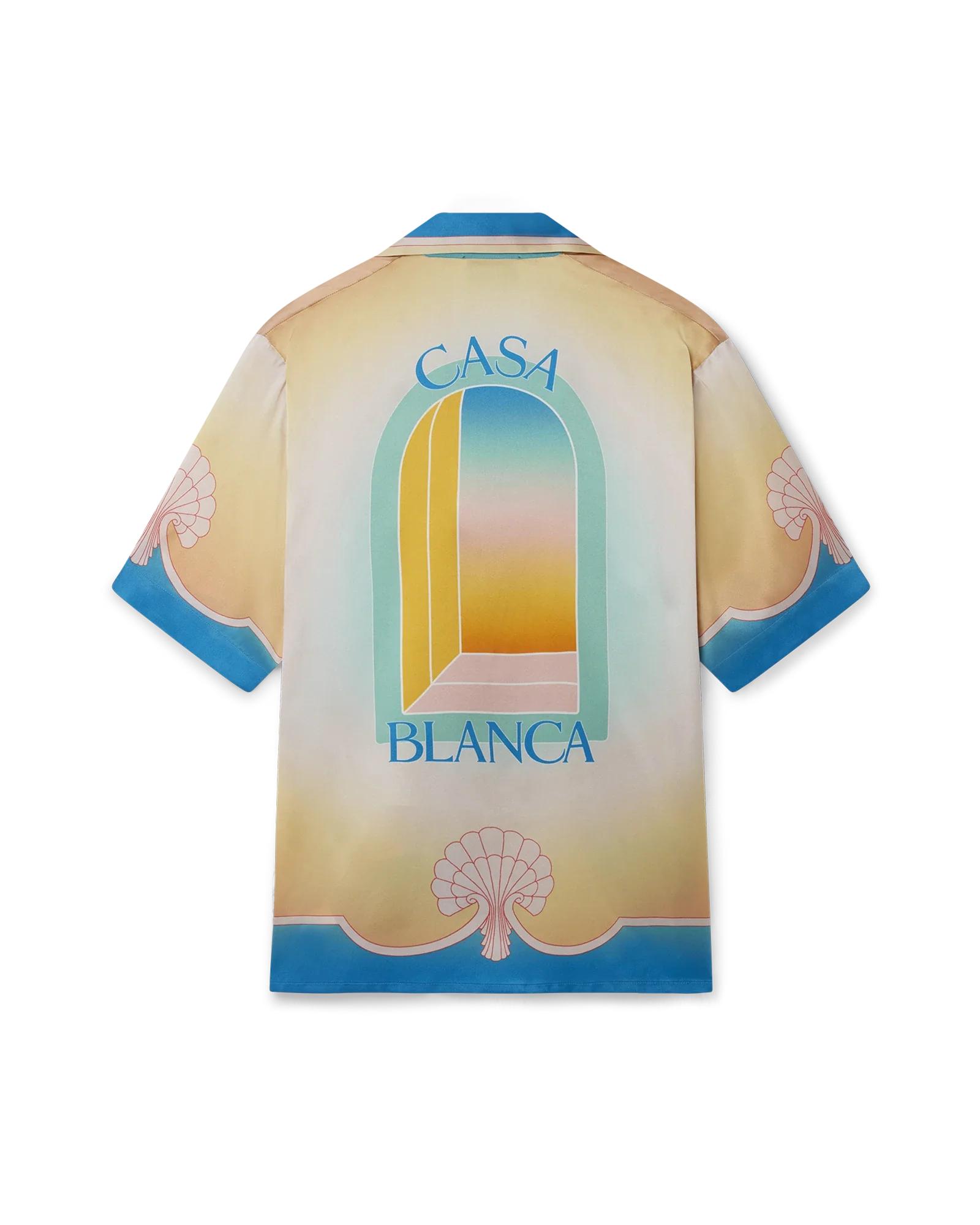 L'Arc Coloré Short Sleeve Silk Shirt by CASABLANCA