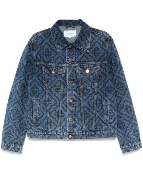 Laser Monogram denim jacket by CASABLANCA