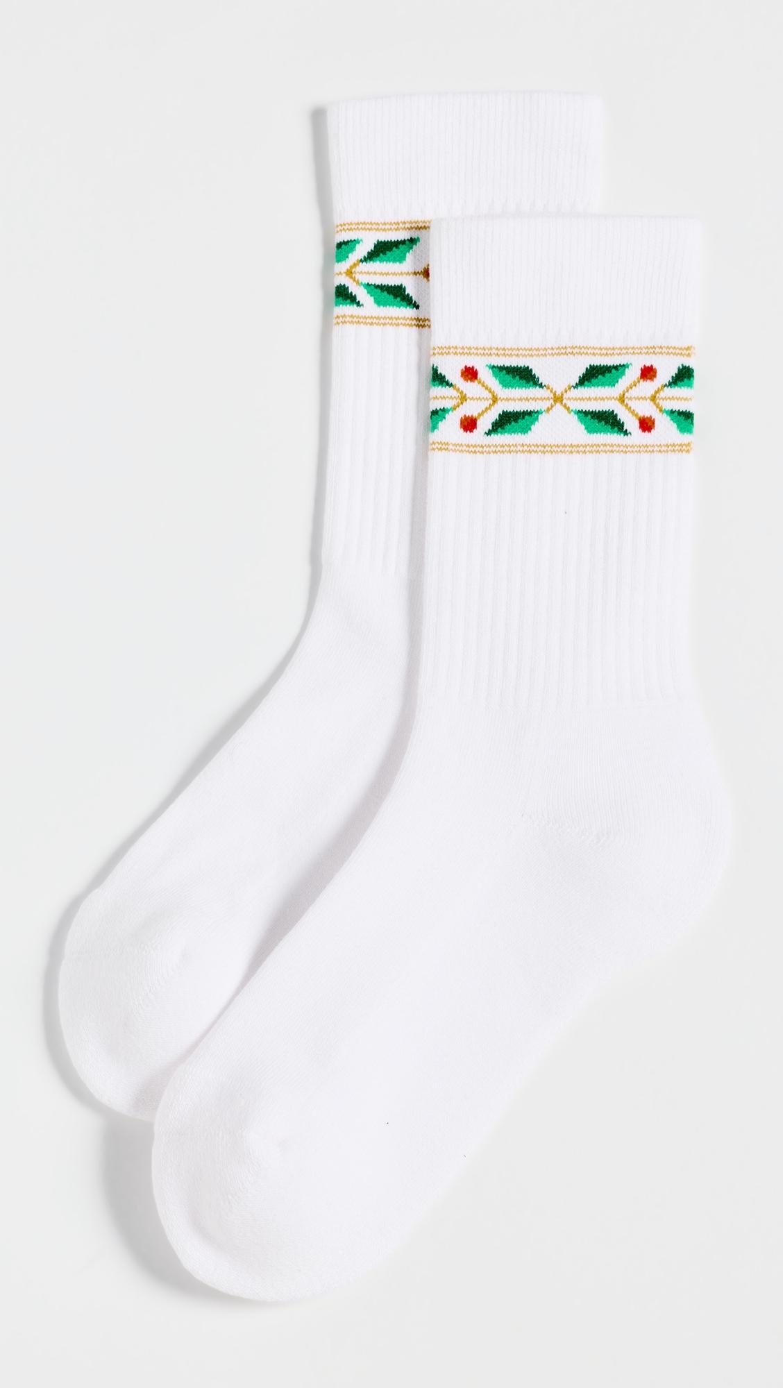 Laurel Ribbed Sport Socks by CASABLANCA
