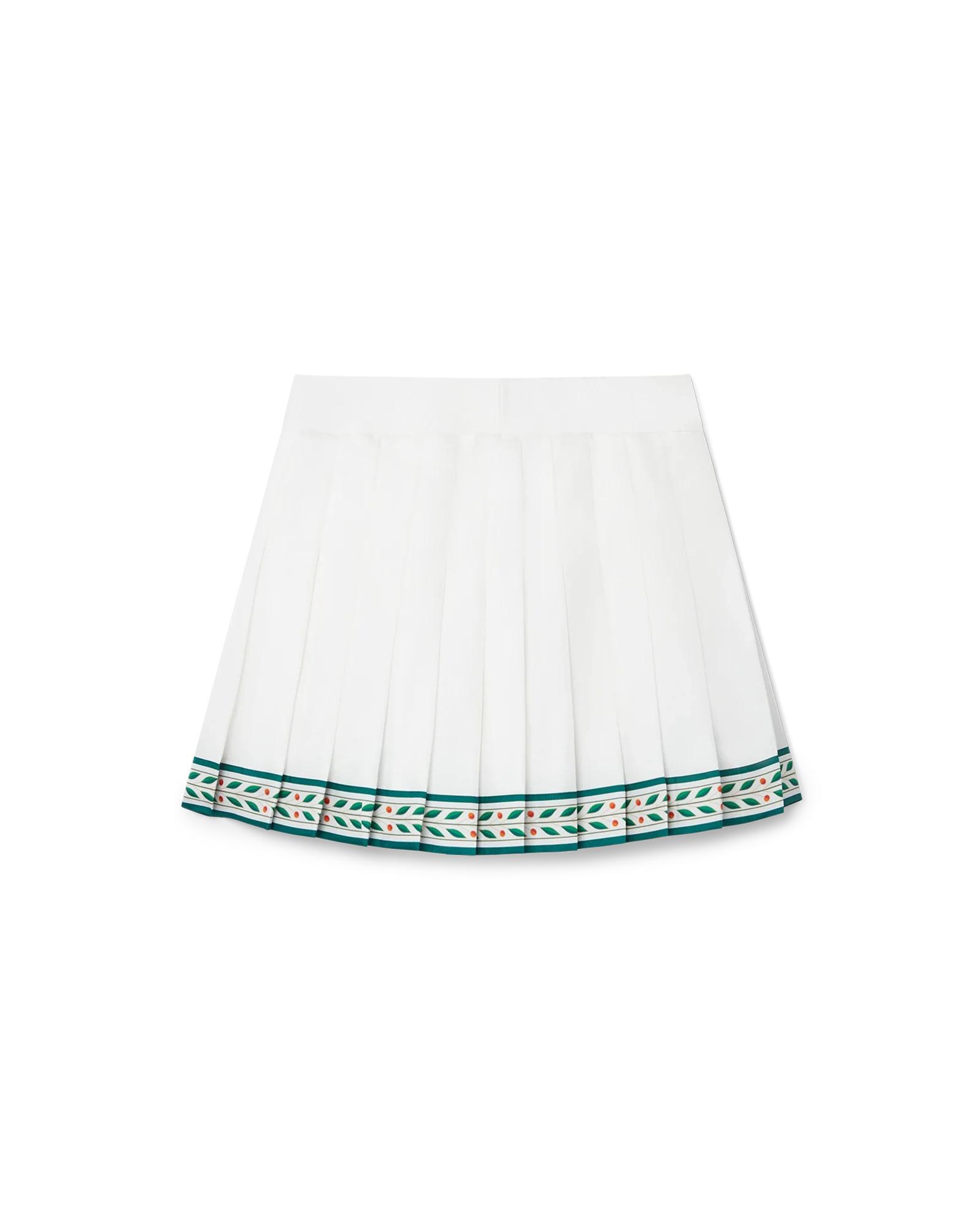 Laurel Silk Tennis Mini Skirt by CASABLANCA