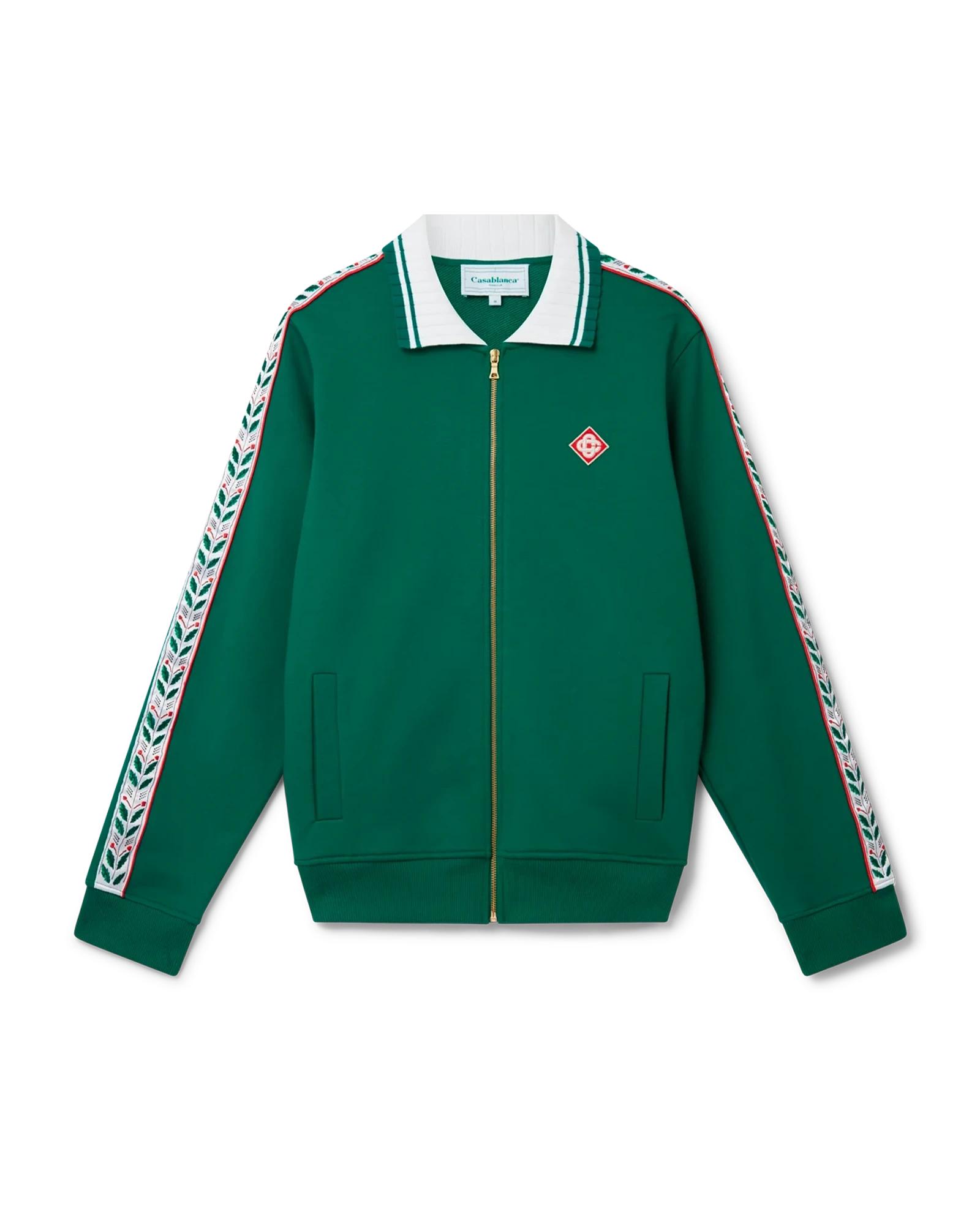 Laurel Zip Up Sweatshirt by CASABLANCA