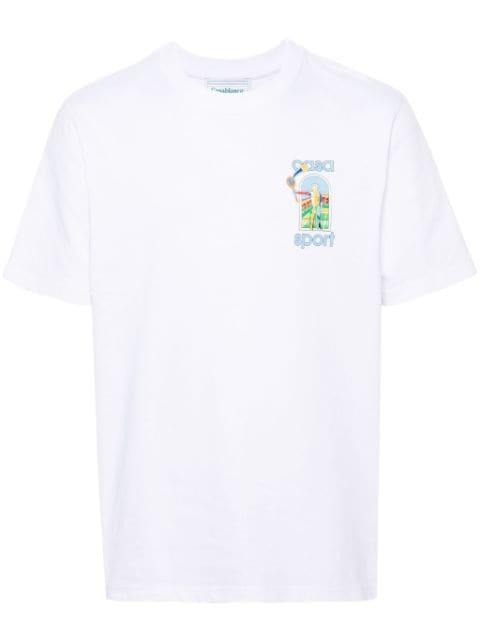 Le Jeu-print cotton T-shirt by CASABLANCA