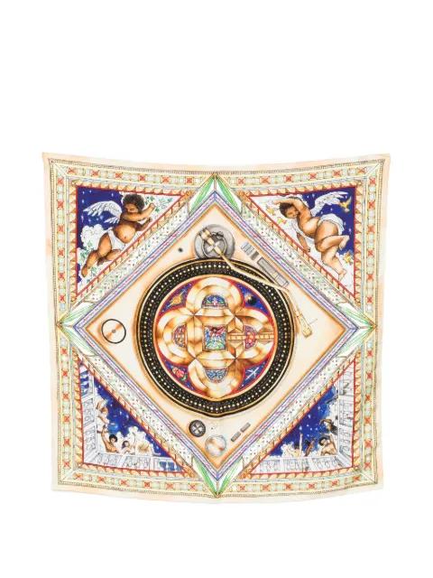 Le Labyrinthe cherub patterned scarf by CASABLANCA
