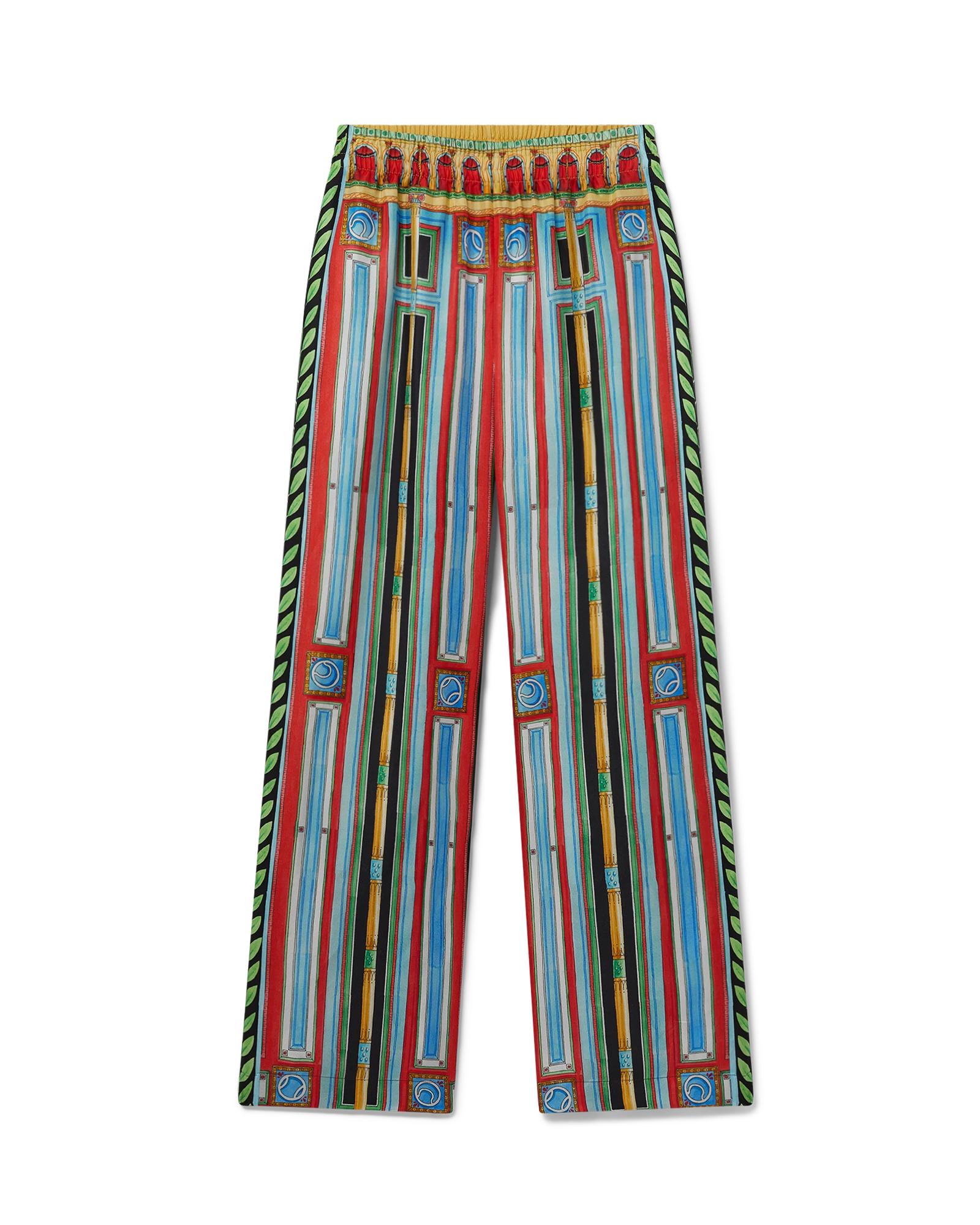Le Palais En Fleur Silk Trousers by CASABLANCA