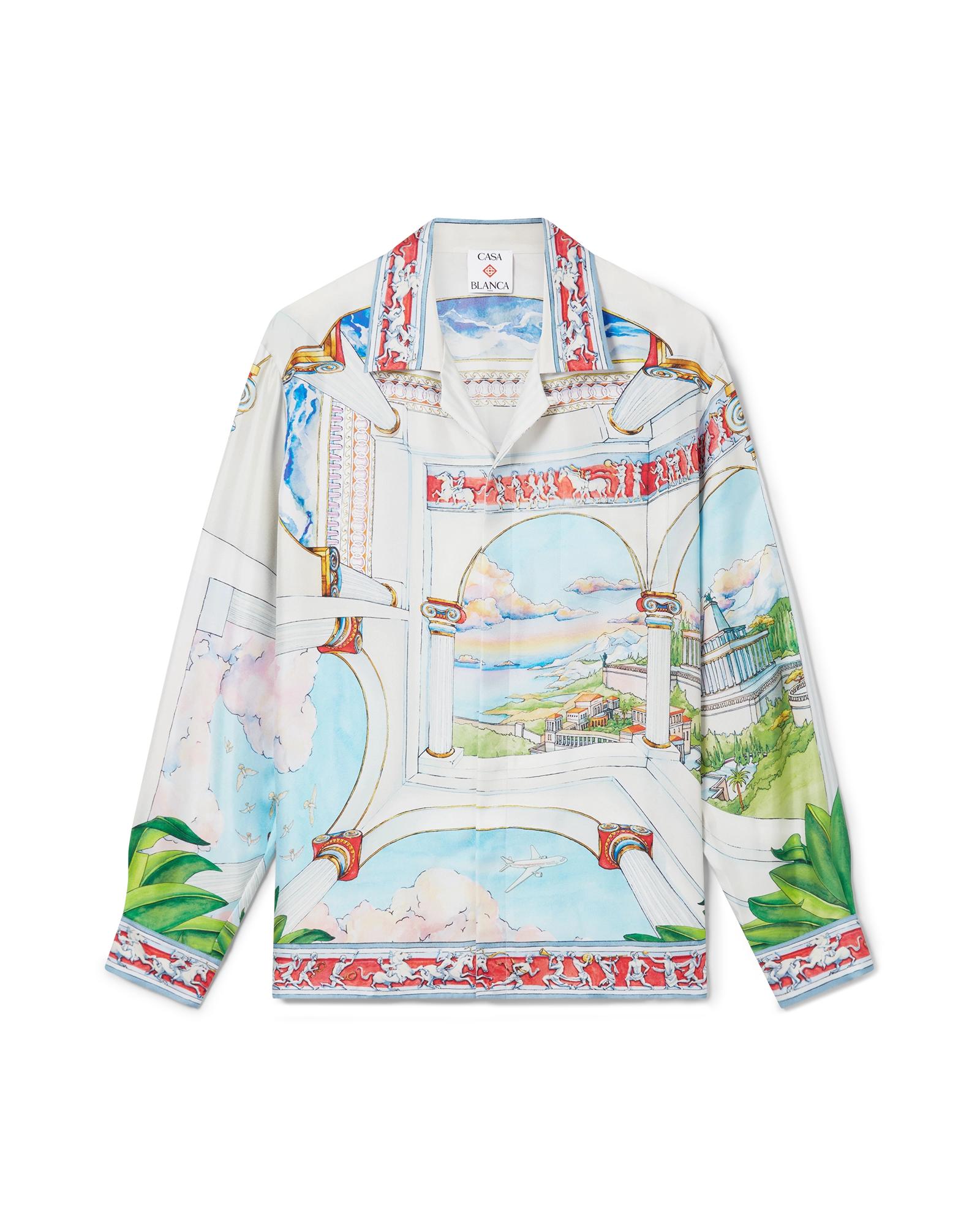 Le Passage Long Sleeve Silk Shirt by CASABLANCA