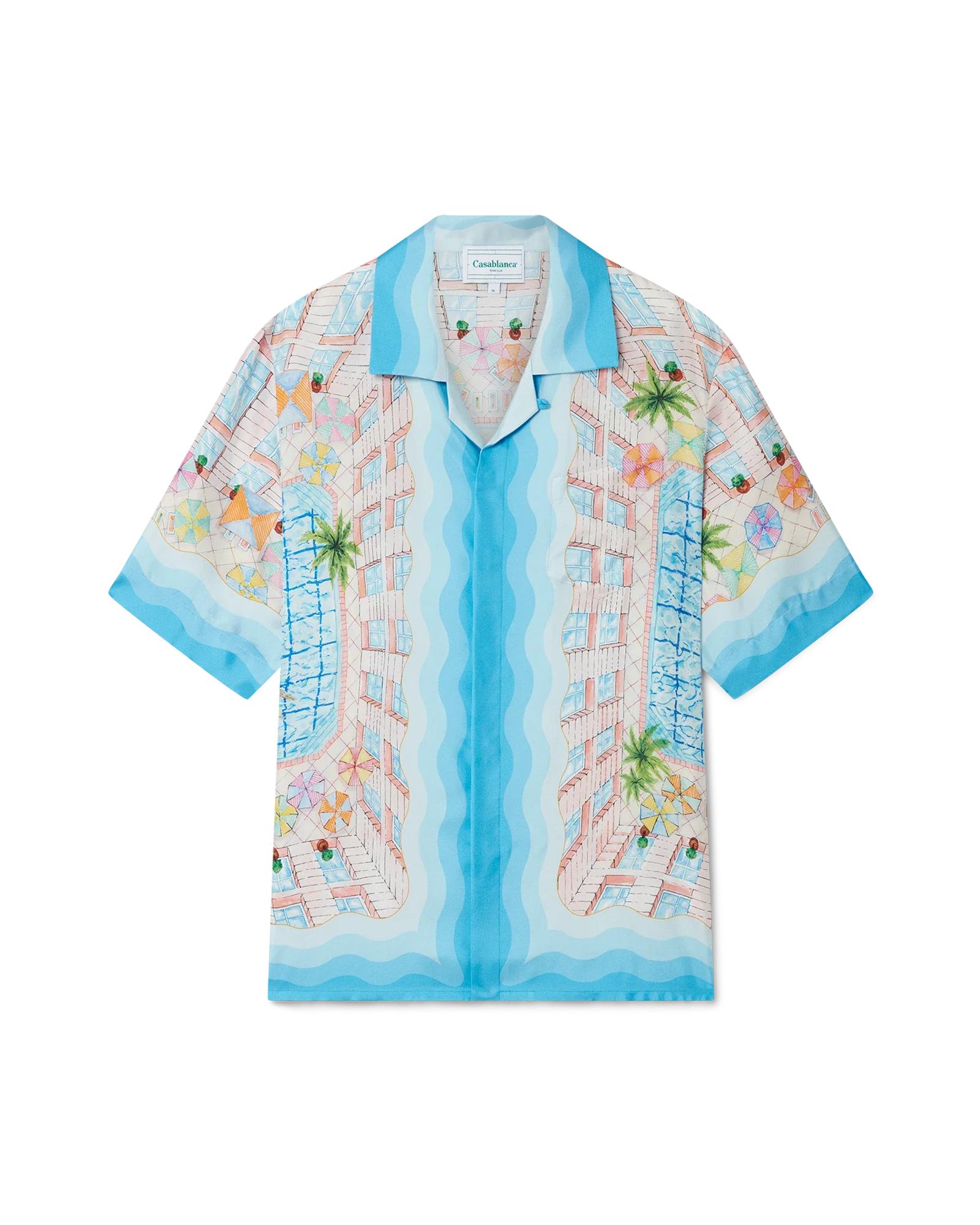 Le Plongeon Short Sleeve Silk Shirt by CASABLANCA