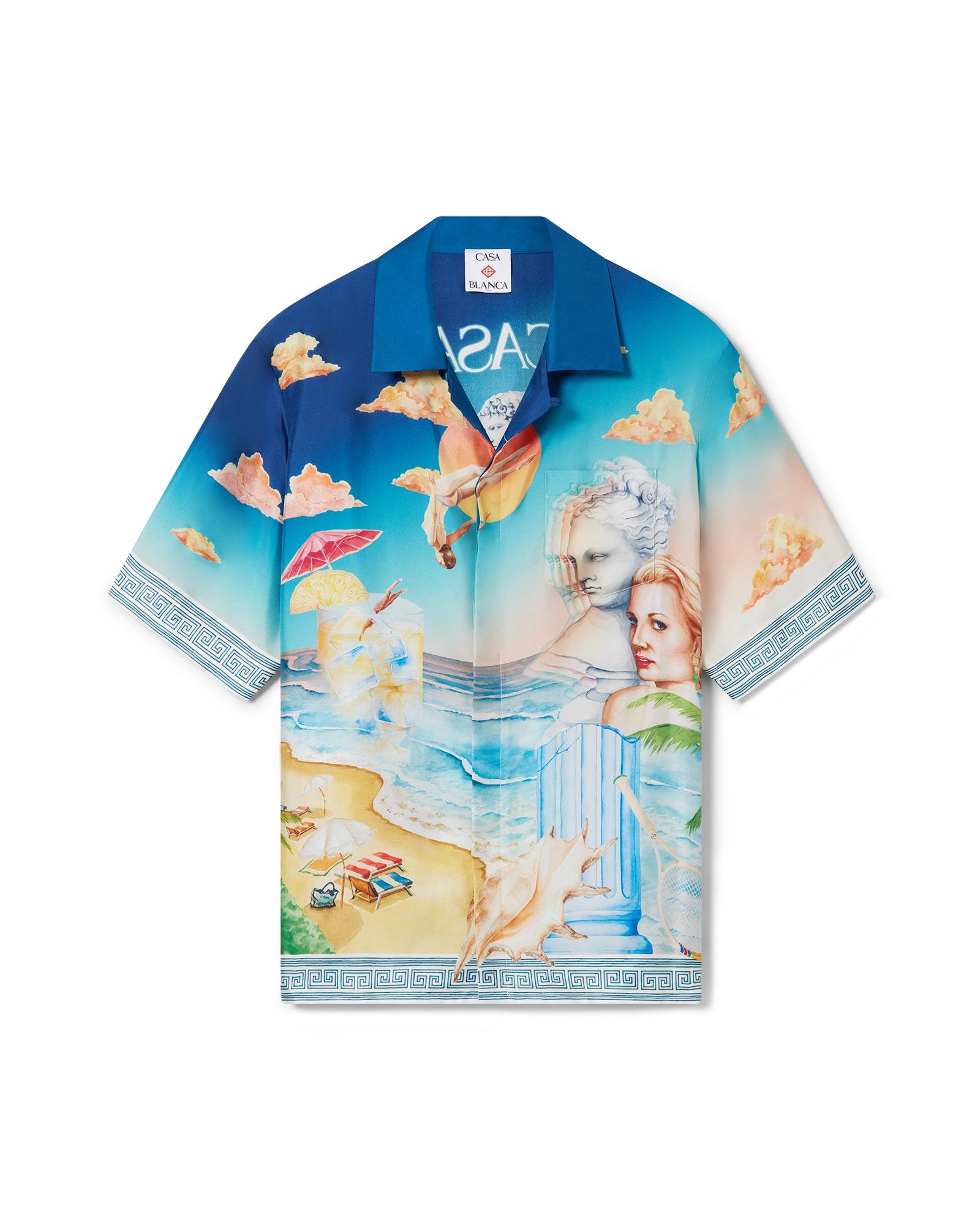 Le Plongeon Short Sleeve Silk Shirt by CASABLANCA