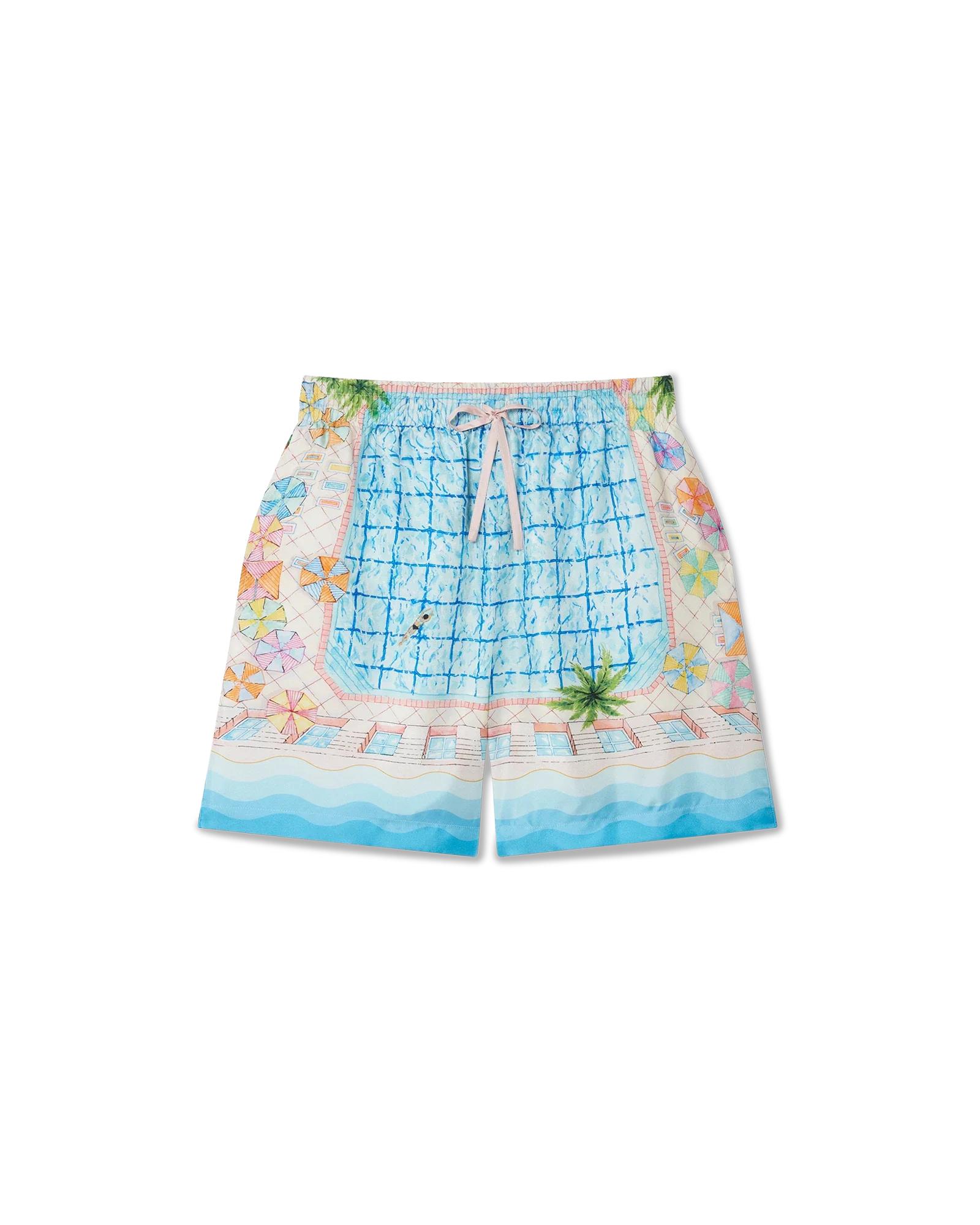 Le Plongeon Silk Shorts by CASABLANCA