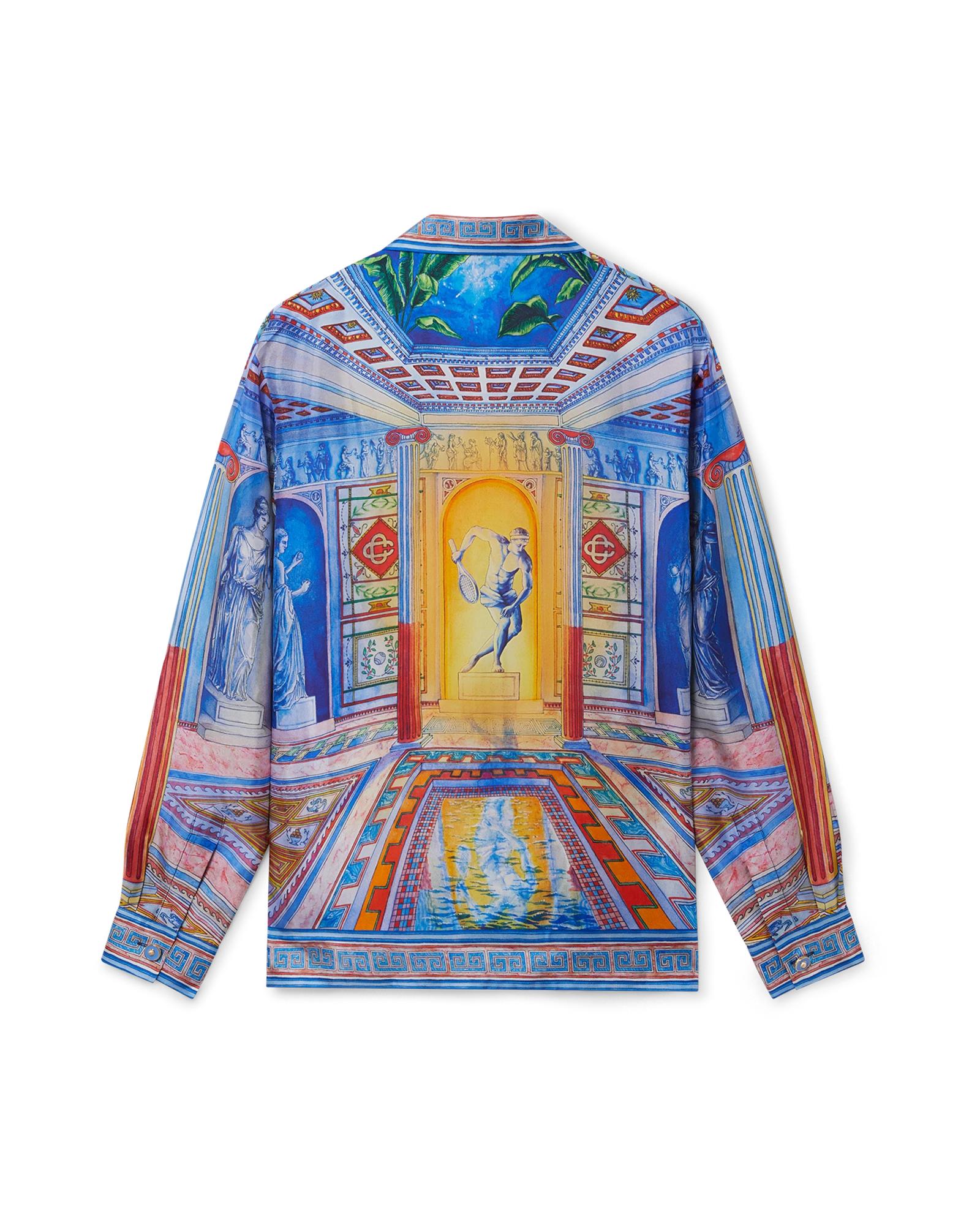 Le Temple Long Sleeve Silk Shirt by CASABLANCA