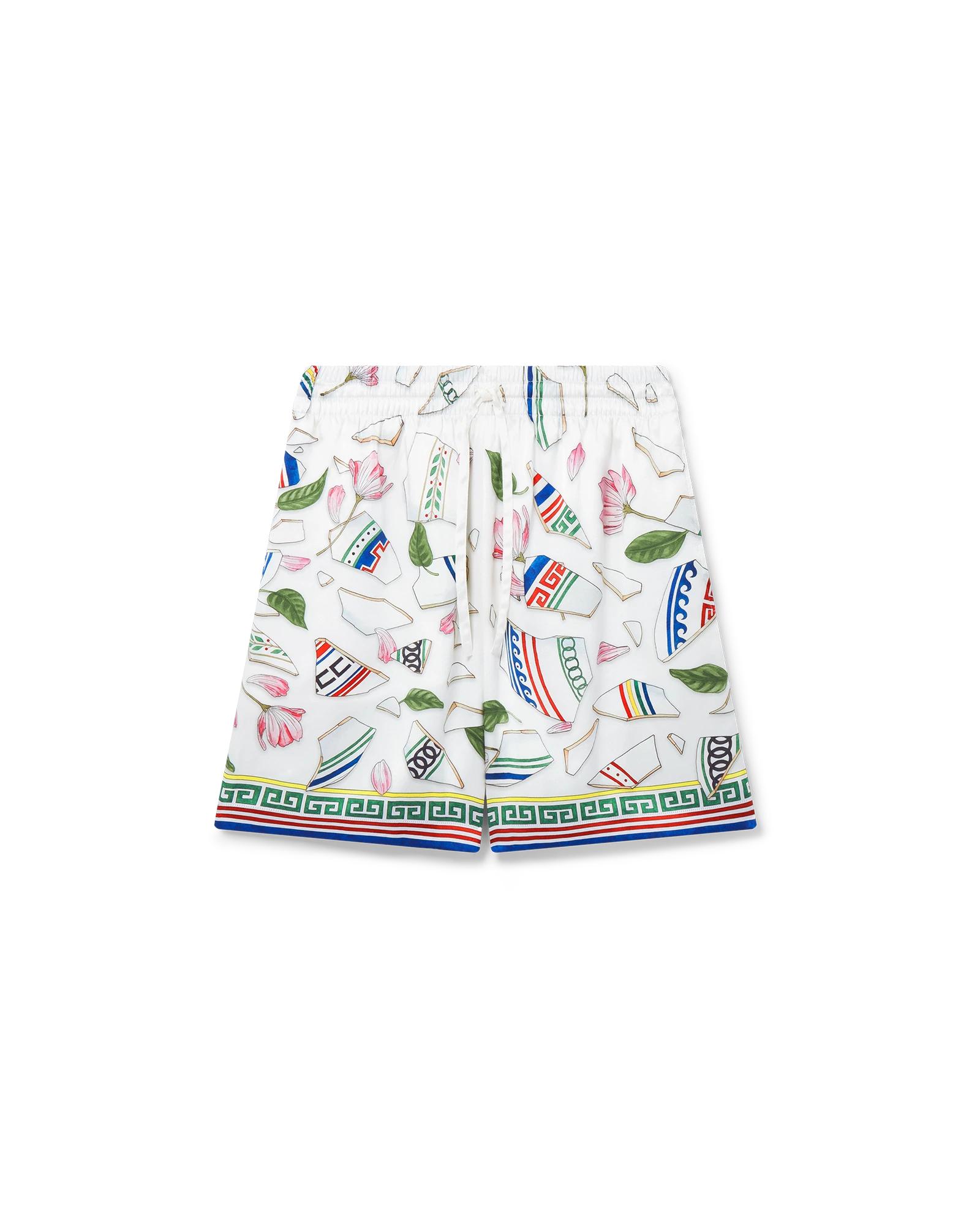 Le Vase Brise Silk Shorts by CASABLANCA