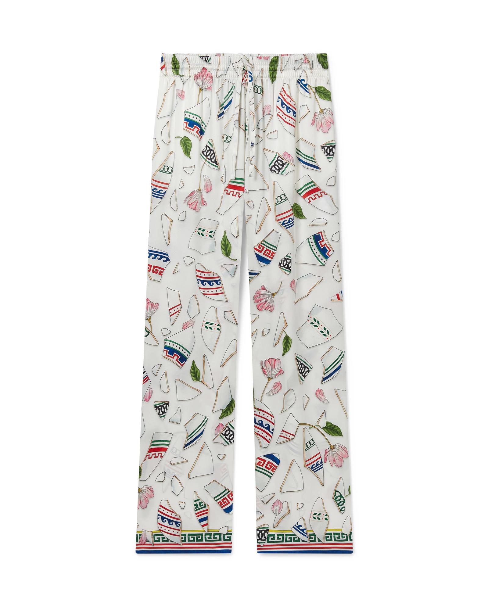 Le Vase Brise Silk Trousers by CASABLANCA