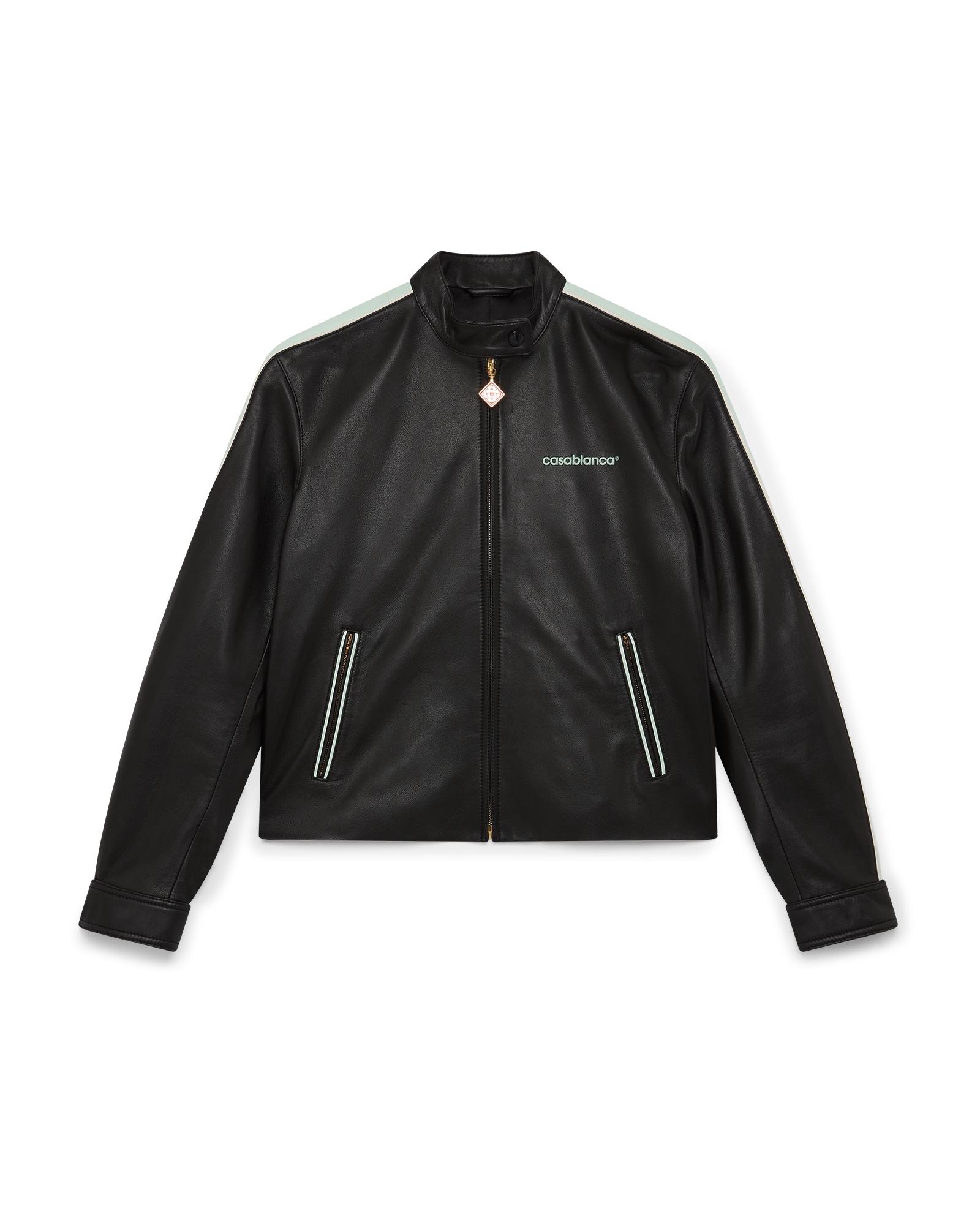 Leather Racer Jacket by CASABLANCA
