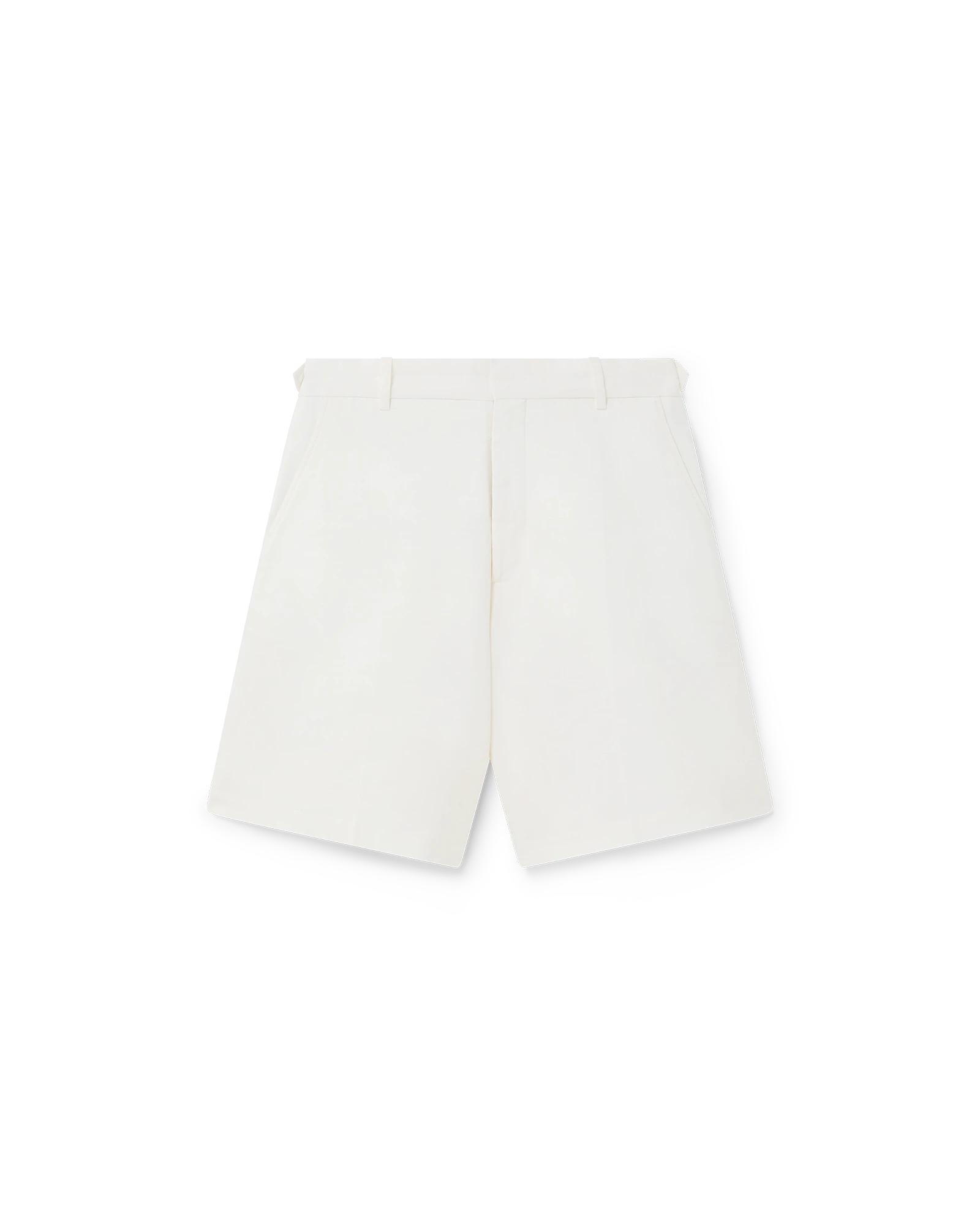 Linen Pleated Shorts by CASABLANCA