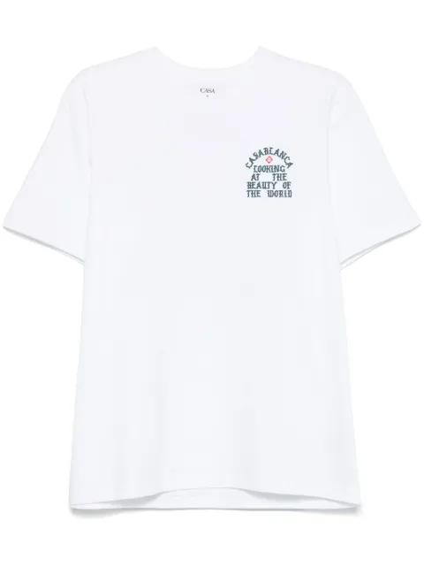 Looking At The Beauty Of The World T-shirt by CASABLANCA