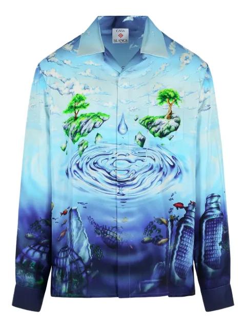 Lost Atlantis silk shirt by CASABLANCA
