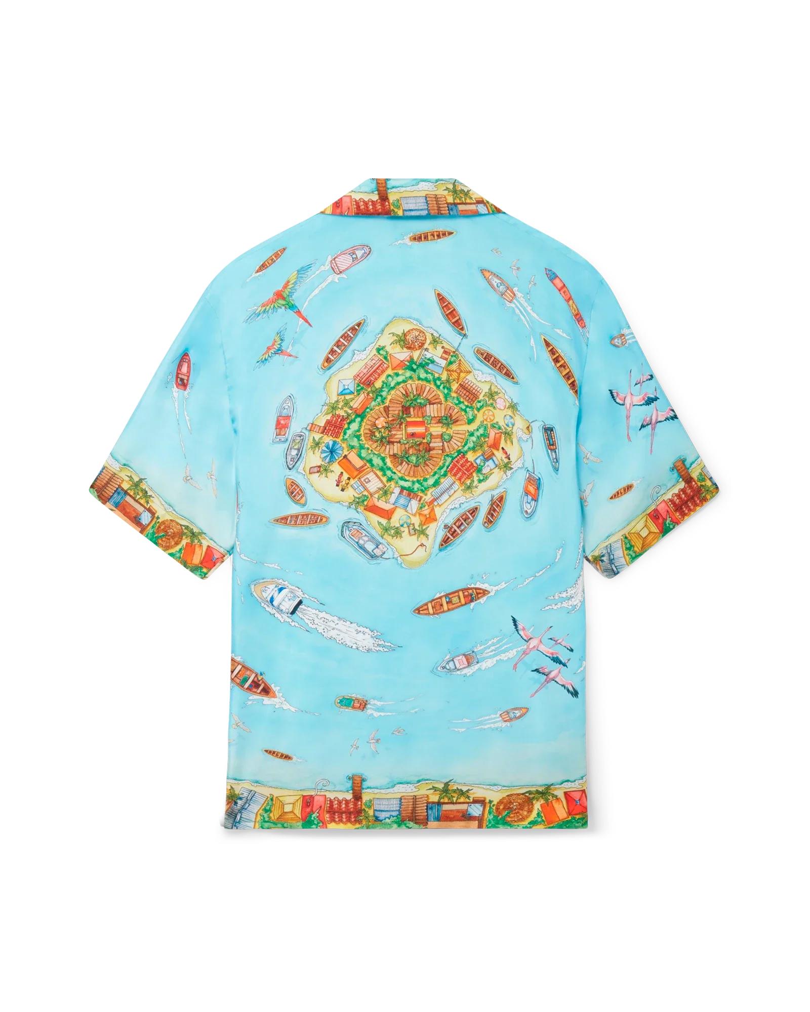 Maison Sur Piloti Short Sleeve Silk Shirt by CASABLANCA
