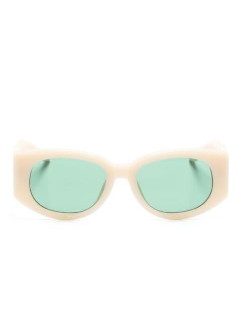 Memphis wavy-arm rectangle-frame sunglasses by CASABLANCA