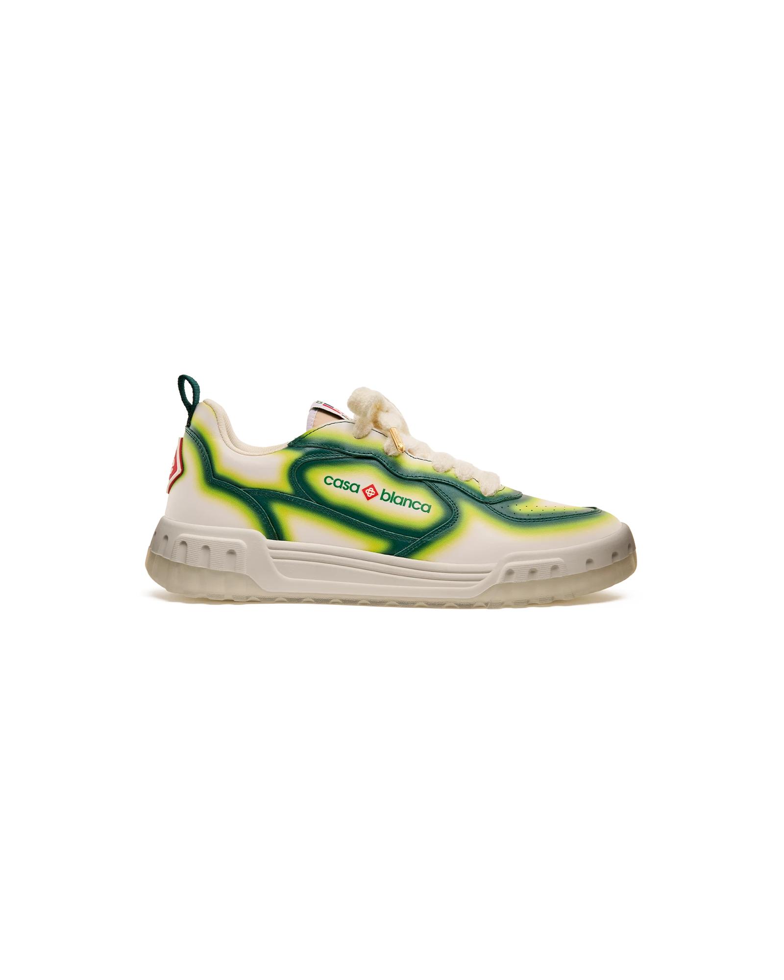 Men's Court Green Fade Sneaker by CASABLANCA