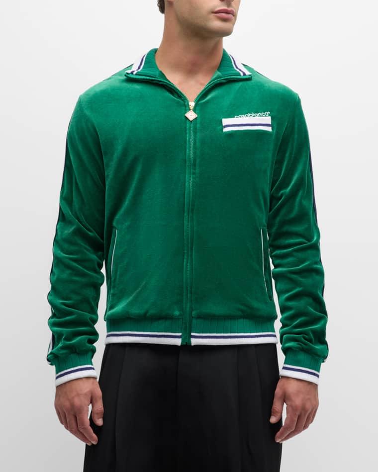 Men's Velour Track Jacket by CASABLANCA