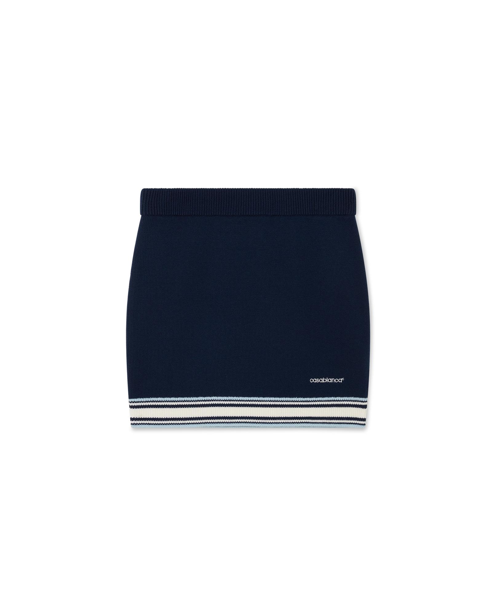 Merino Knit Tennis Skirt by CASABLANCA