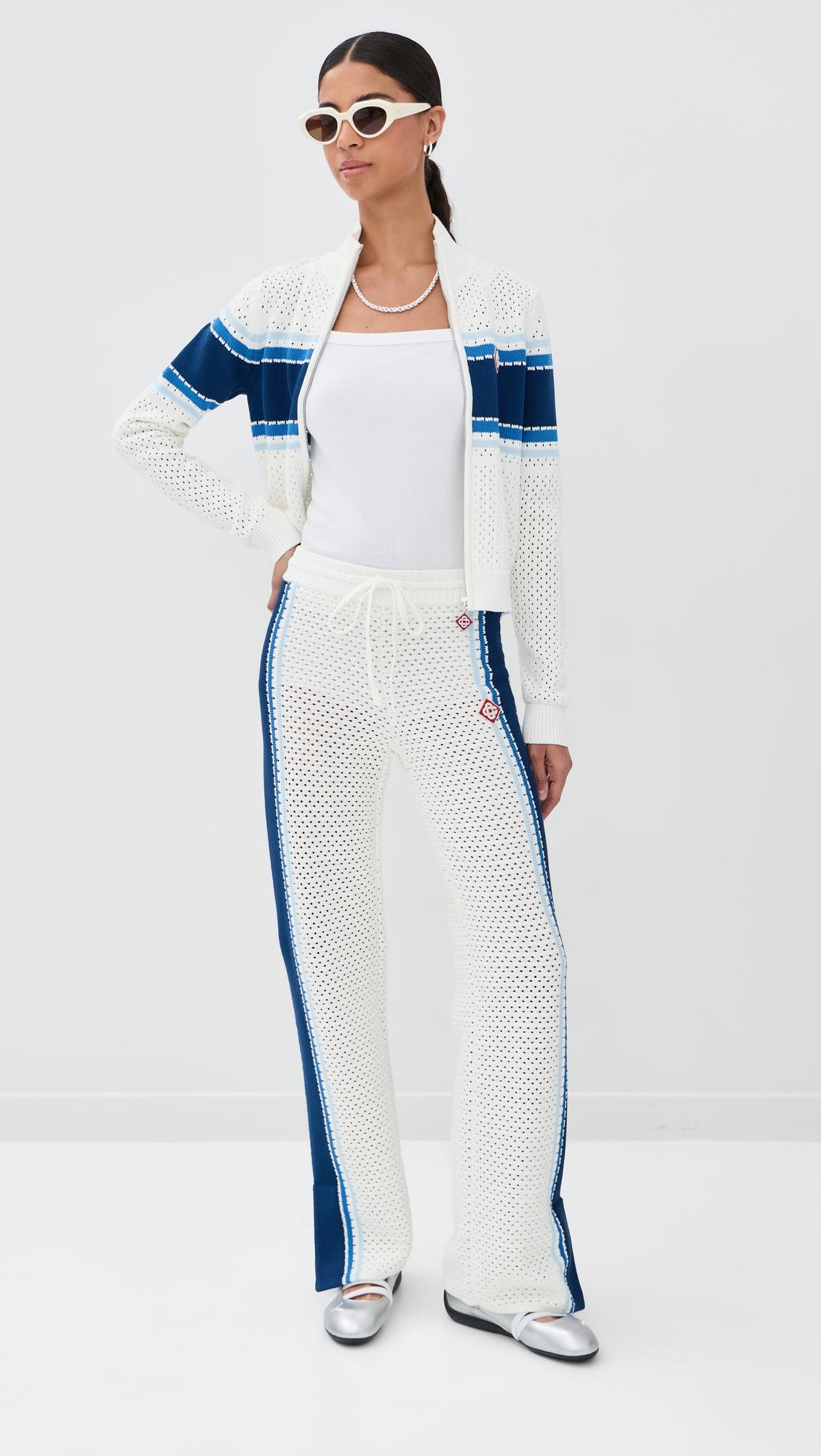 Mesh Stripe Trousers by CASABLANCA