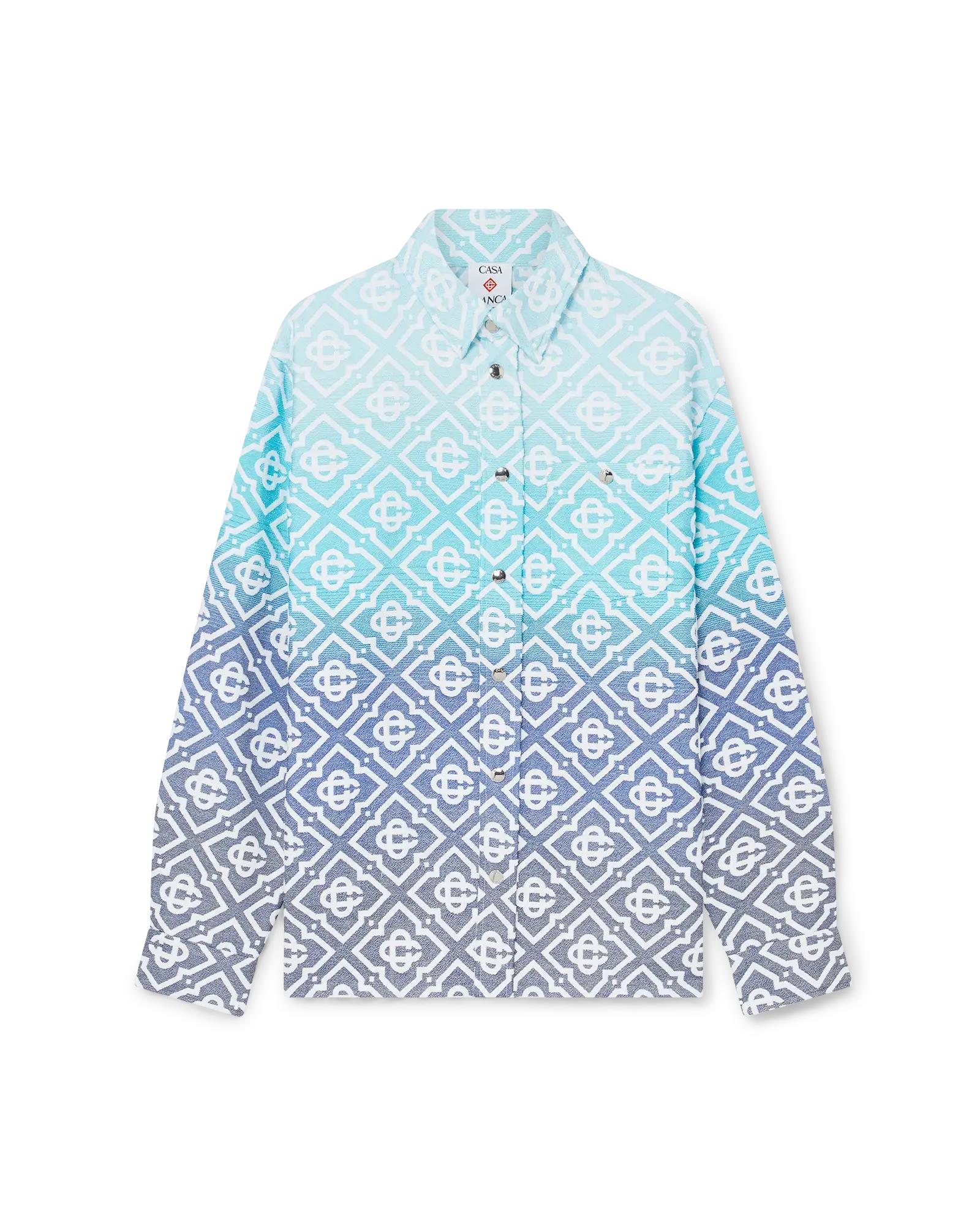 Monogram Gradient Jacquard Shacket by CASABLANCA