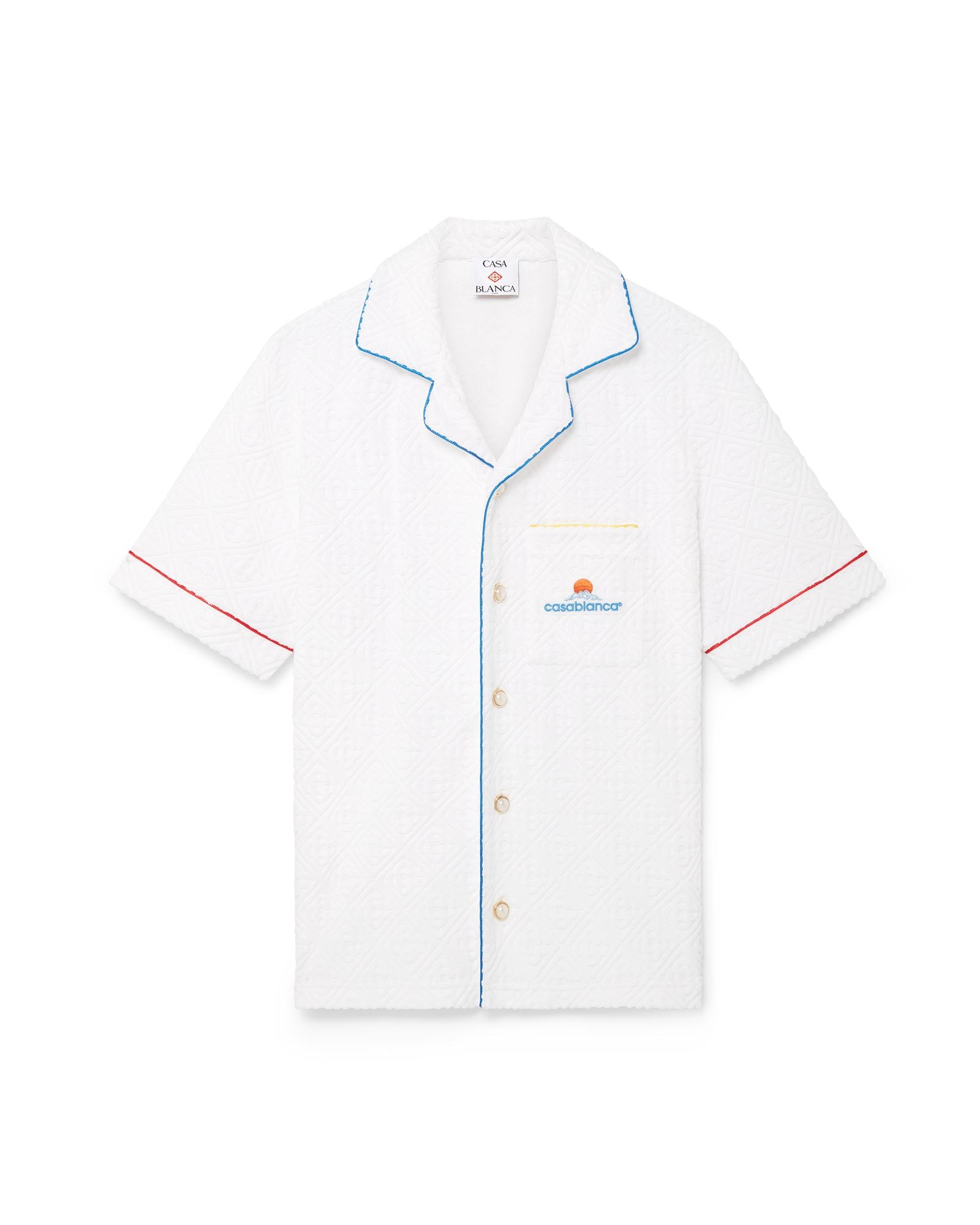 Monogram Jacquard Short Sleeve Towelling Shirt by CASABLANCA