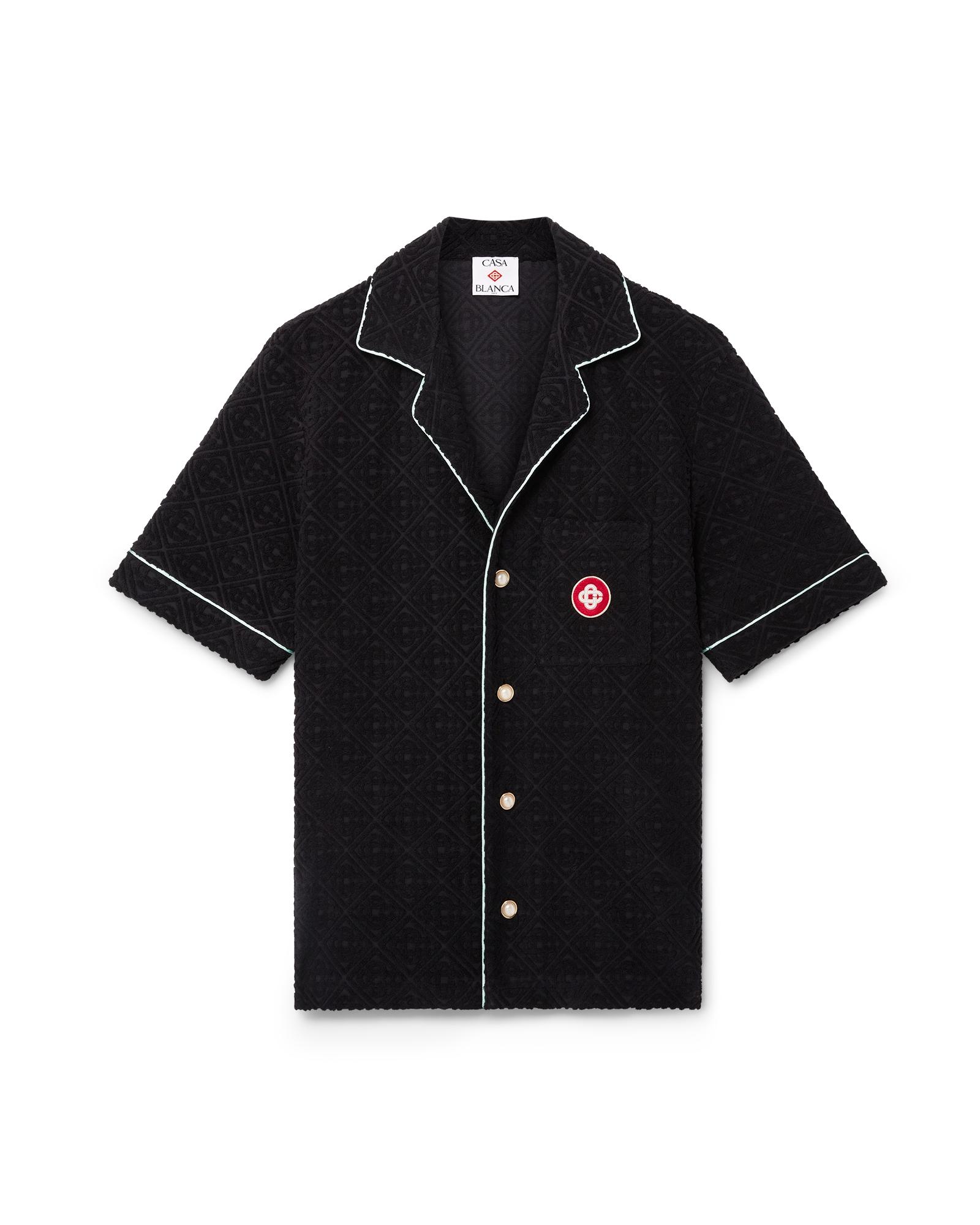 Monogram Jacquard Short Sleeve Towelling Shirt by CASABLANCA