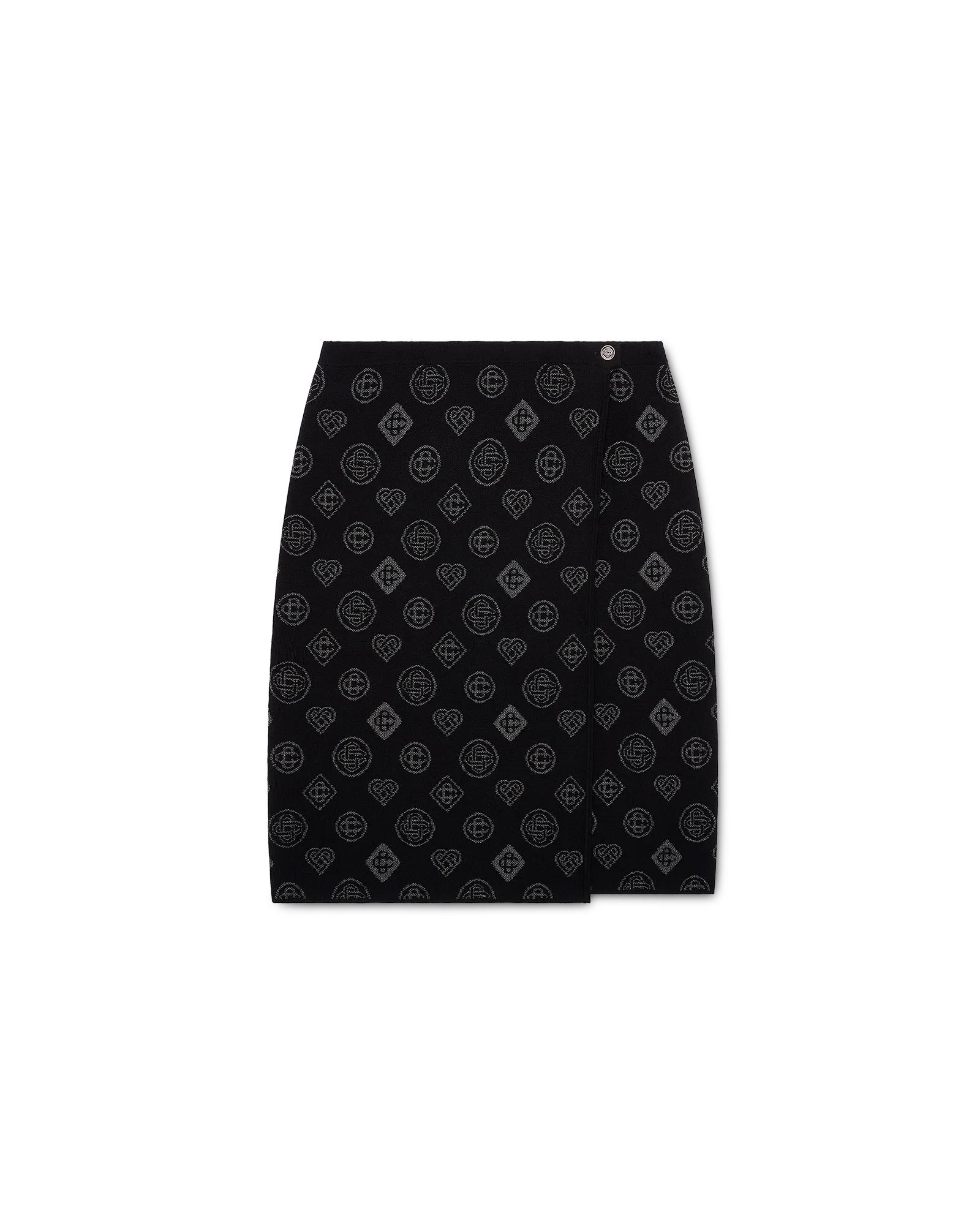 Monogram Jacquard Skirt by CASABLANCA