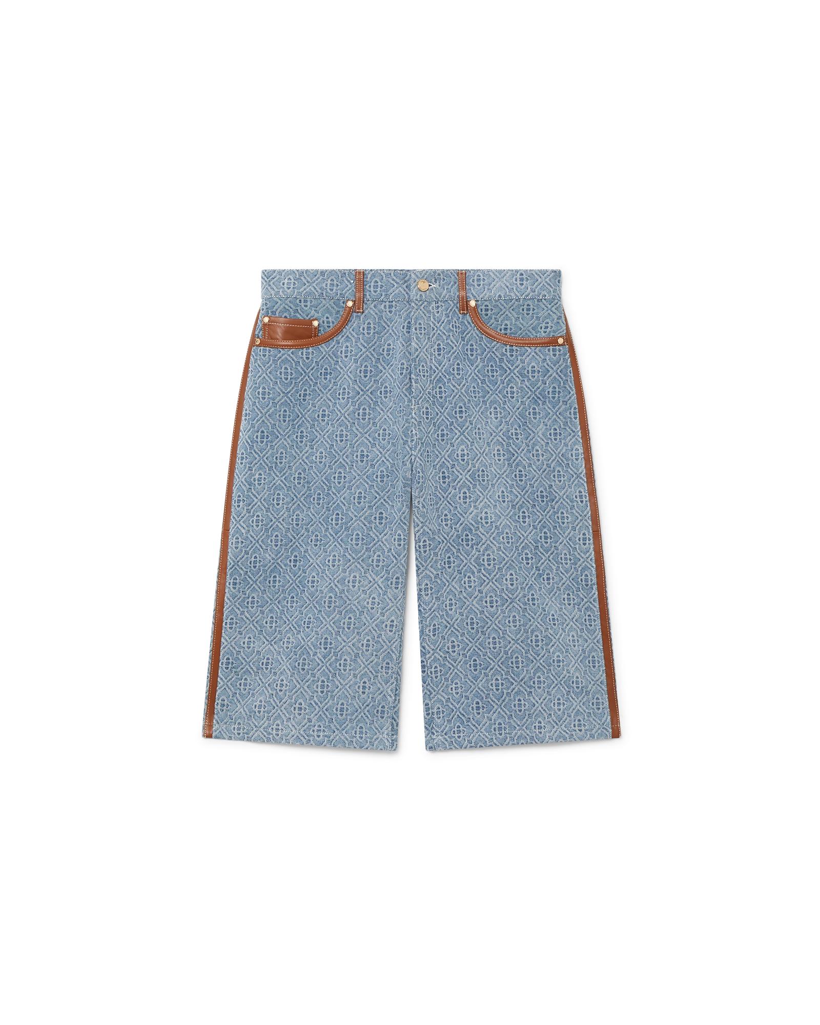 Monogram Jean Shorts by CASABLANCA