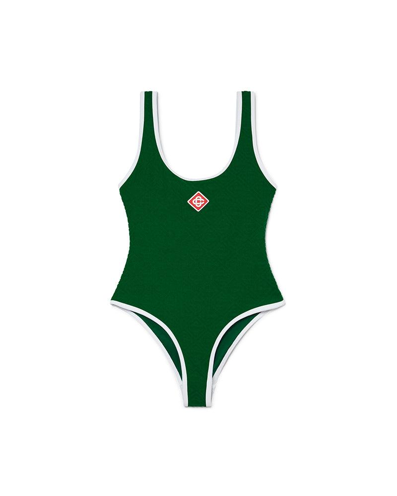 Monogram One Piece Swimsuit by CASABLANCA
