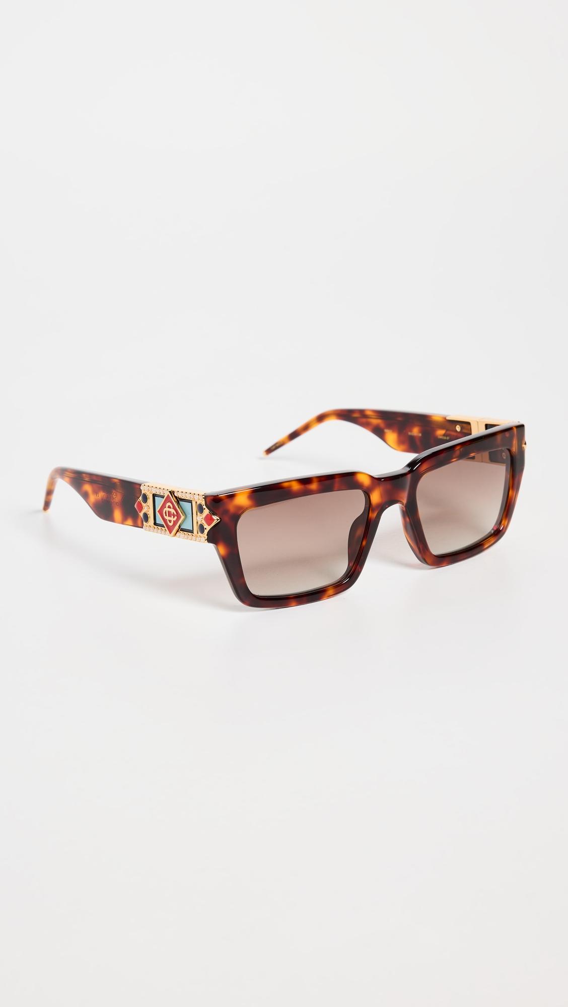 Monogram Plaque Square Sunglasses by CASABLANCA