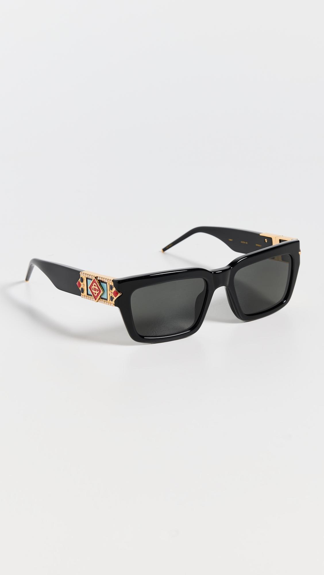 Monogram Plaque Square Sunglasses by CASABLANCA