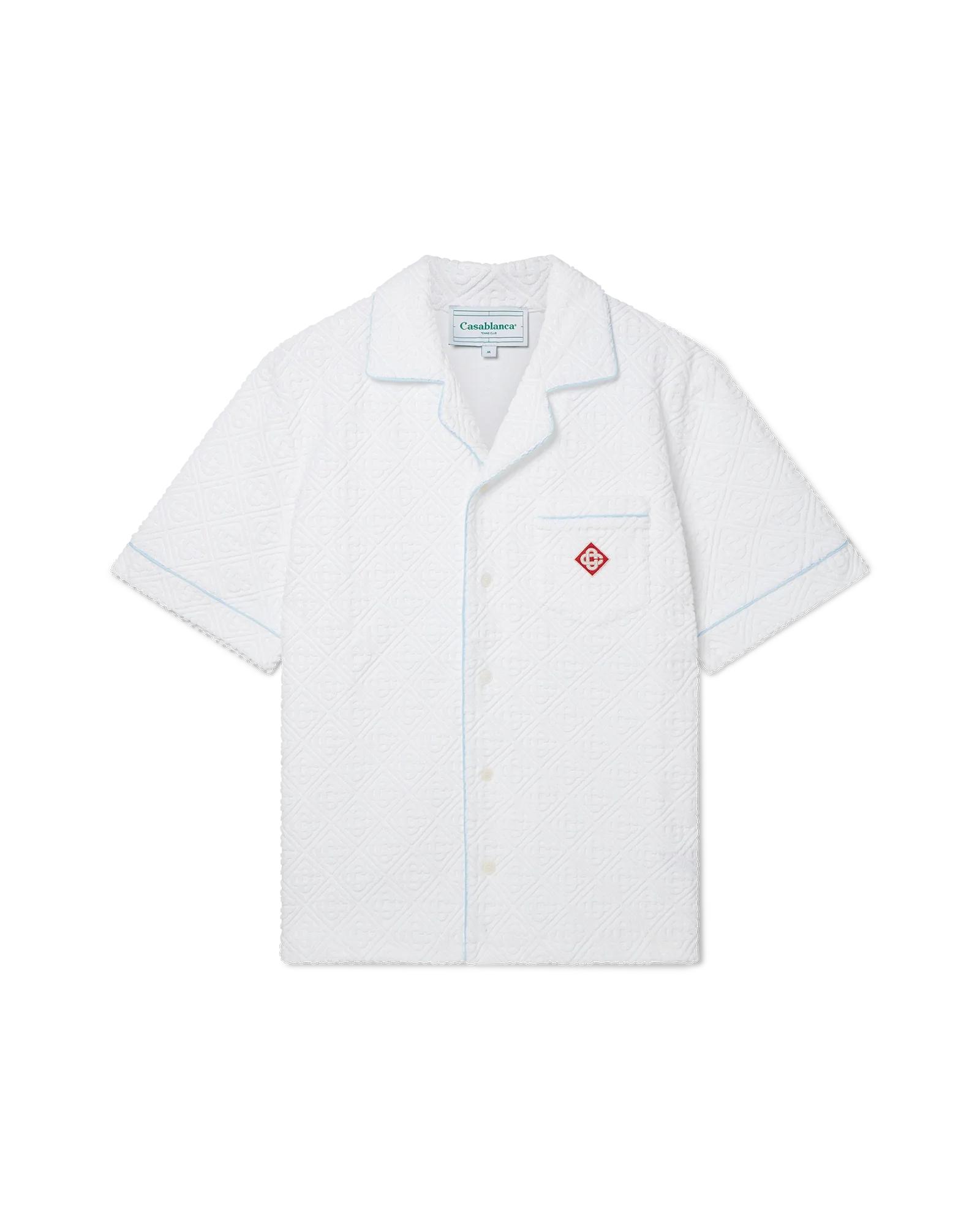 Monogram Short Sleeve Towelling Shirt by CASABLANCA