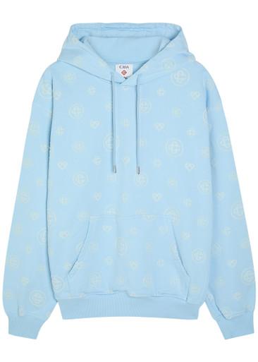 Monogram hoodied cotton sweatshirt by CASABLANCA