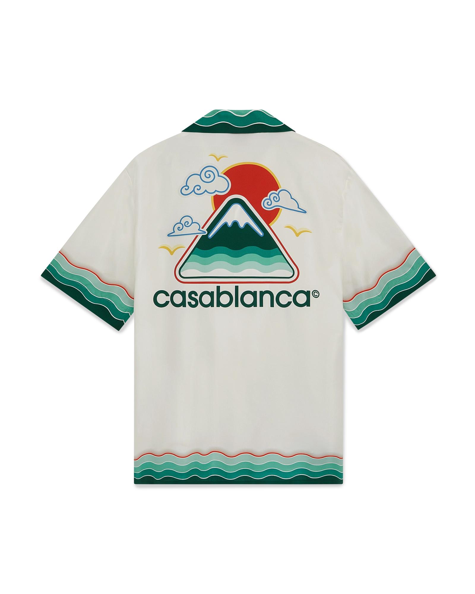 Montagne Ondulée Short Sleeve Silk Shirt by CASABLANCA