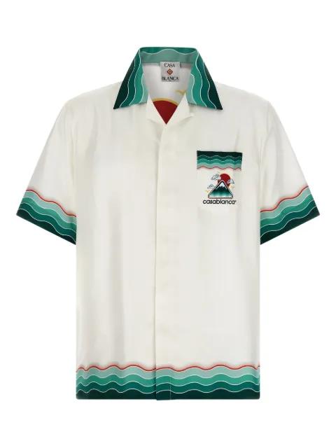 Montagne Ondulée silk shirt by CASABLANCA