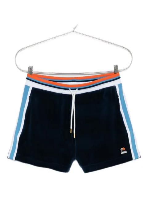Montagne side-stripe velvet shorts by CASABLANCA