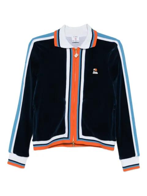 Montagne striped velvet jacket by CASABLANCA