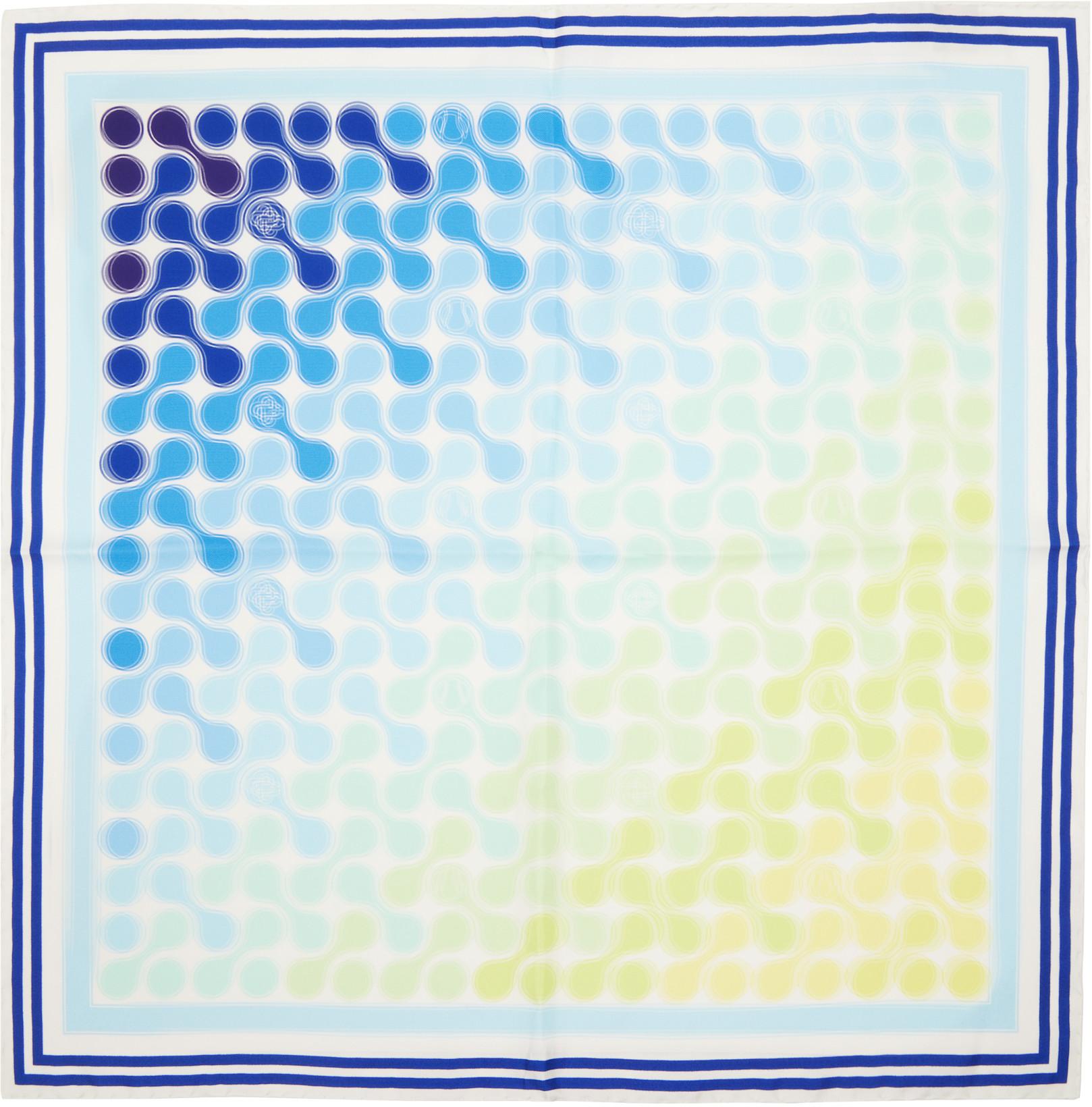Multicolor Gradient Tennis Tile Medium Scarf by CASABLANCA