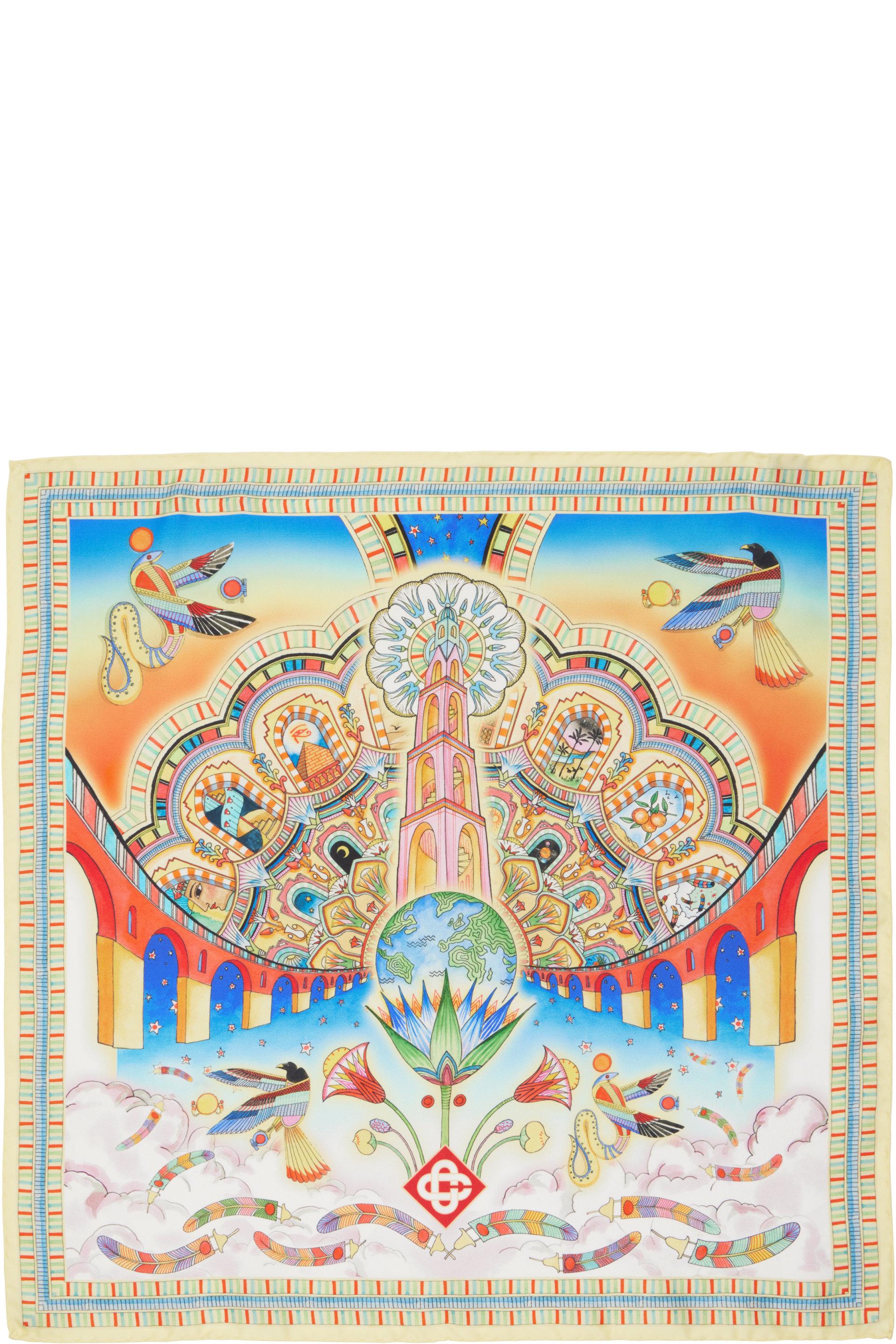 Multicolor Medium Silk Scarf by CASABLANCA