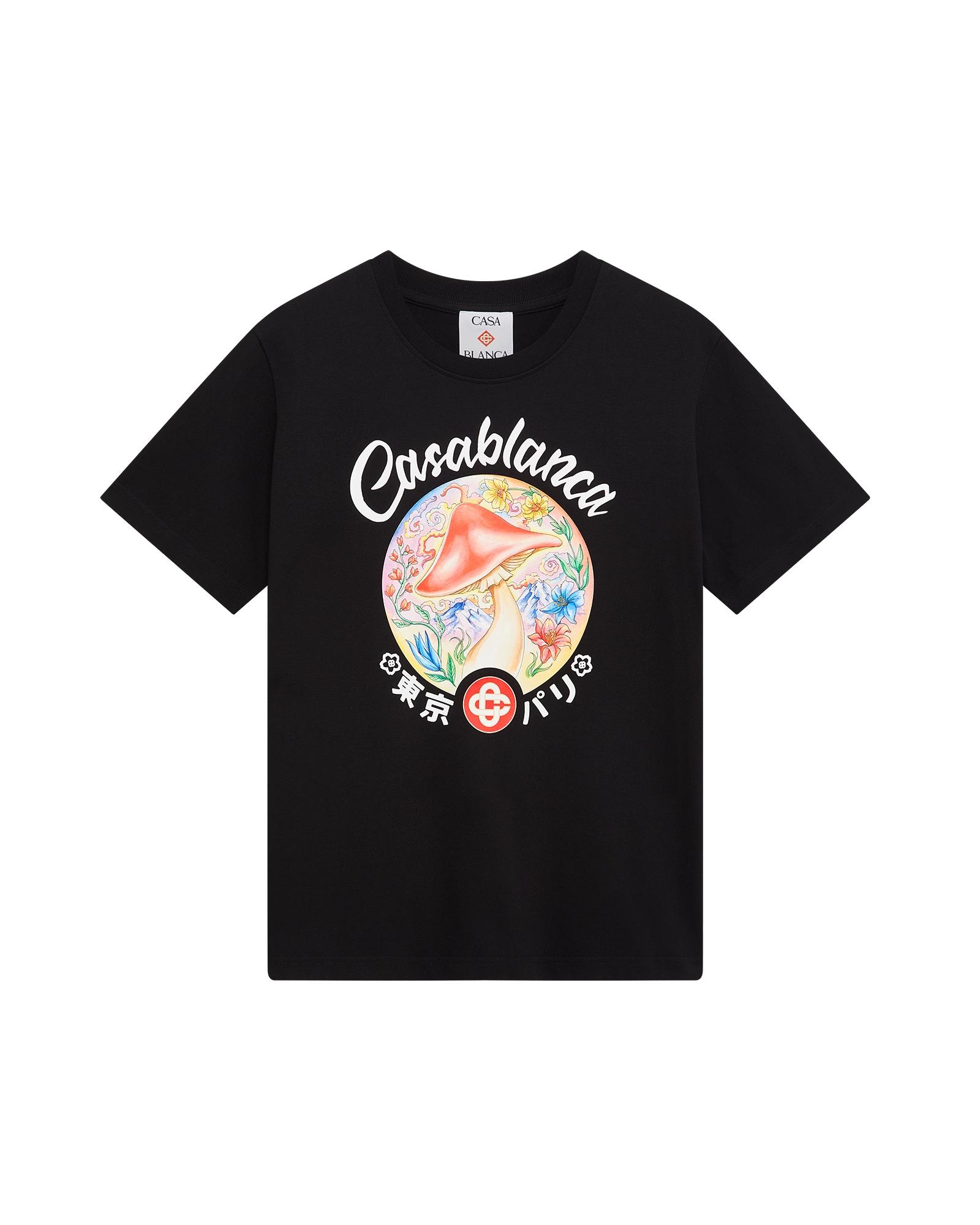 Mushroom Emblem Short Sleeve T-Shirt by CASABLANCA