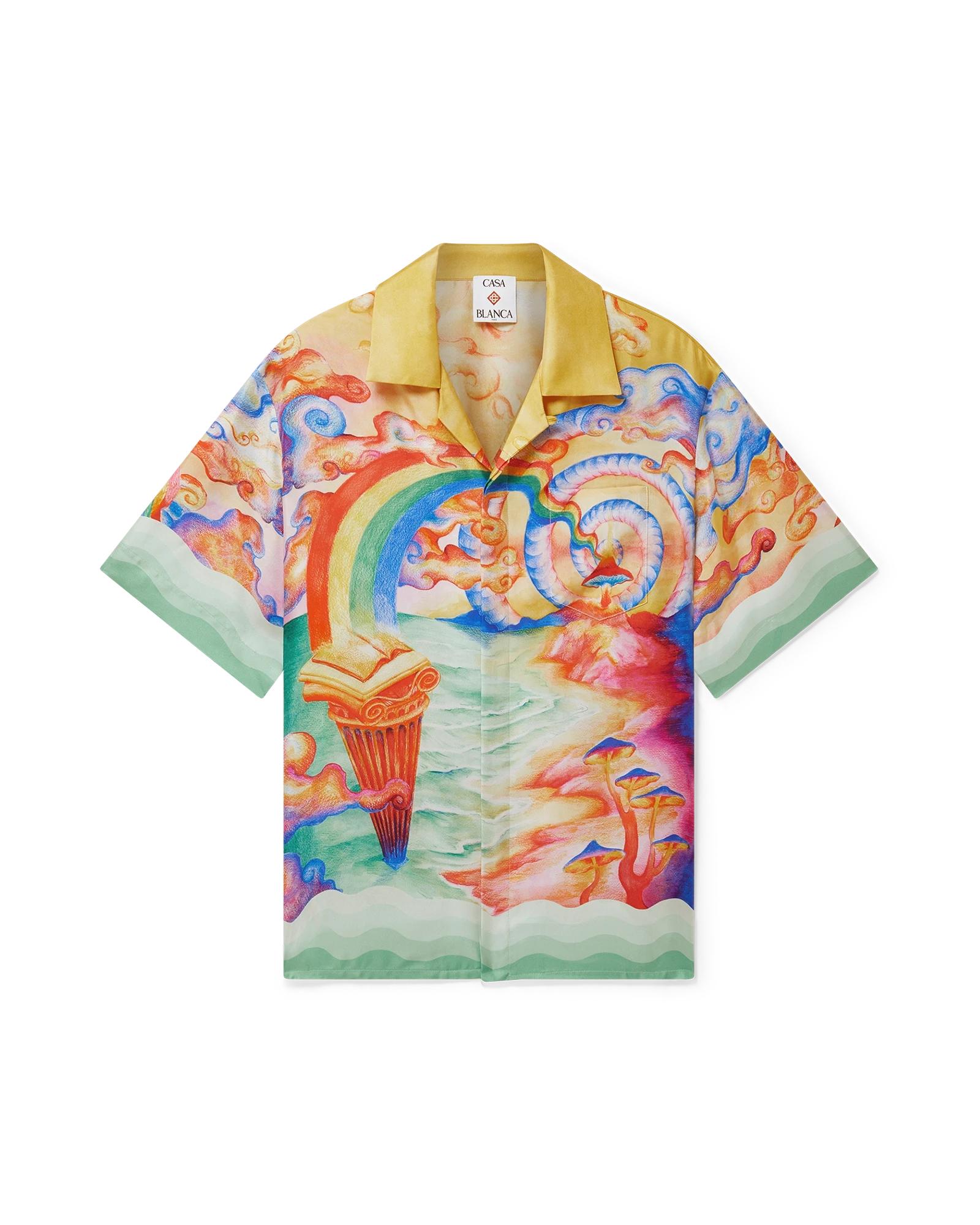 Nature's Teacher Short Sleeve Silk Shirt by CASABLANCA
