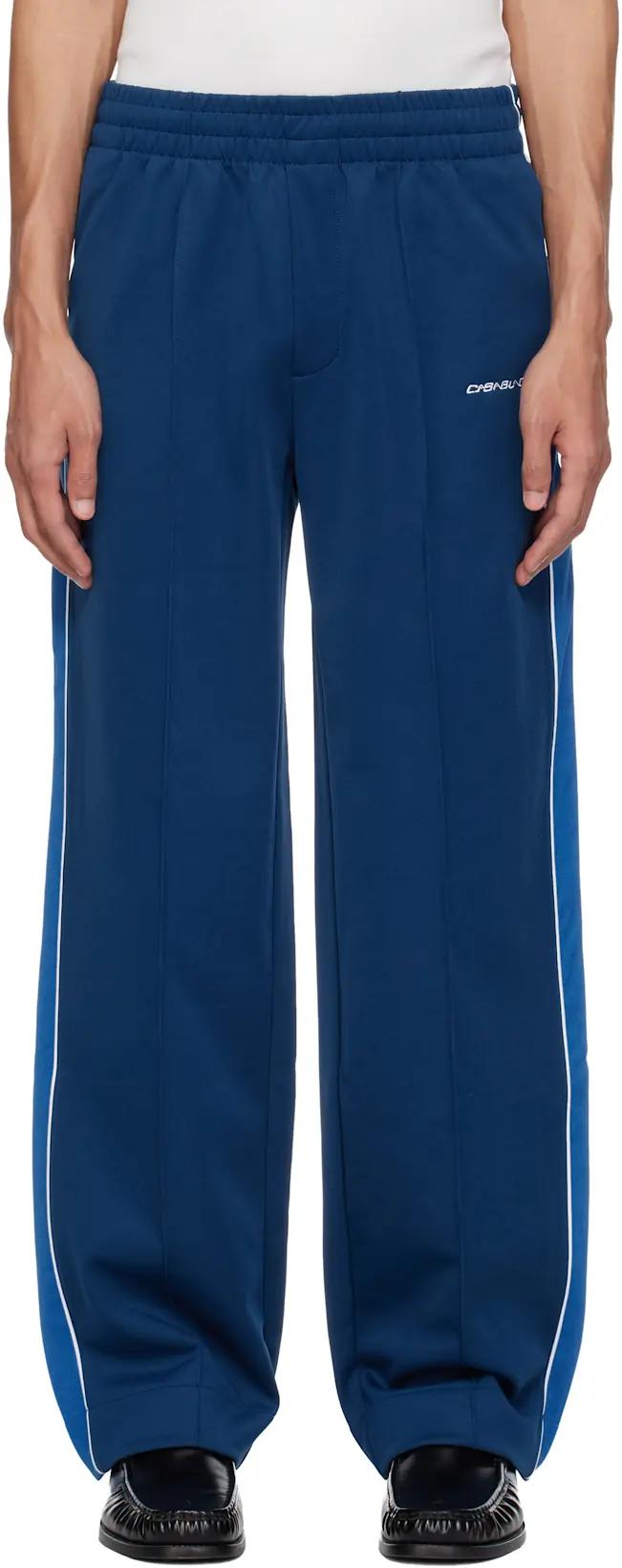 Navy Cyber Tricot Track Pants by CASABLANCA