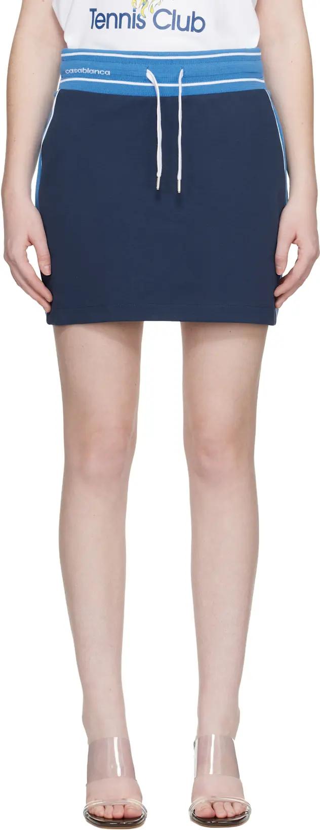 Navy Punto Miniskirt by CASABLANCA