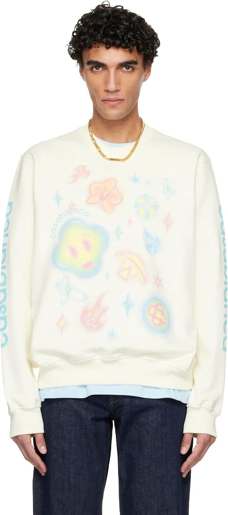 Off-White Airbrush Icons Sweatshirt by CASABLANCA