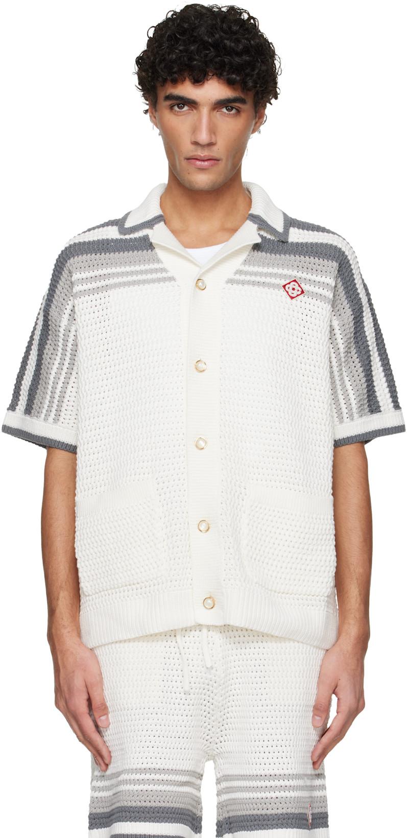 Off-White Tennis Crochet Shirt by CASABLANCA