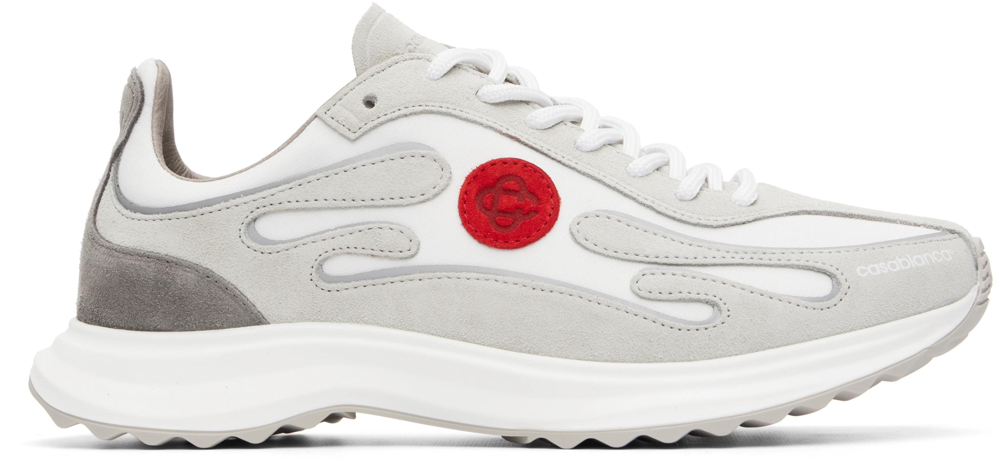 Off-White & Gray Stade Sneakers by CASABLANCA